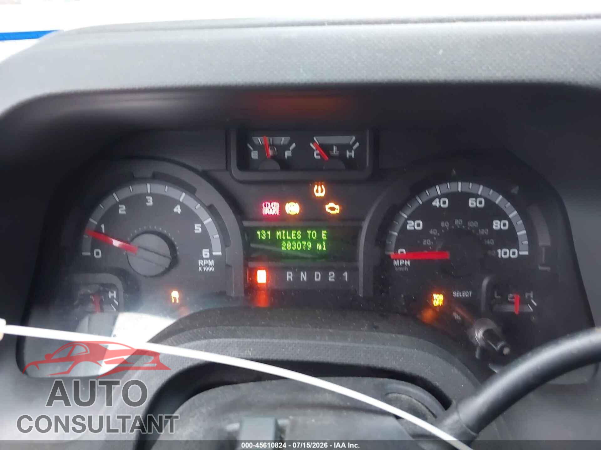 FORD E-350 SUPER DUTY 2012 - 1FBSS3BL3CDA93061