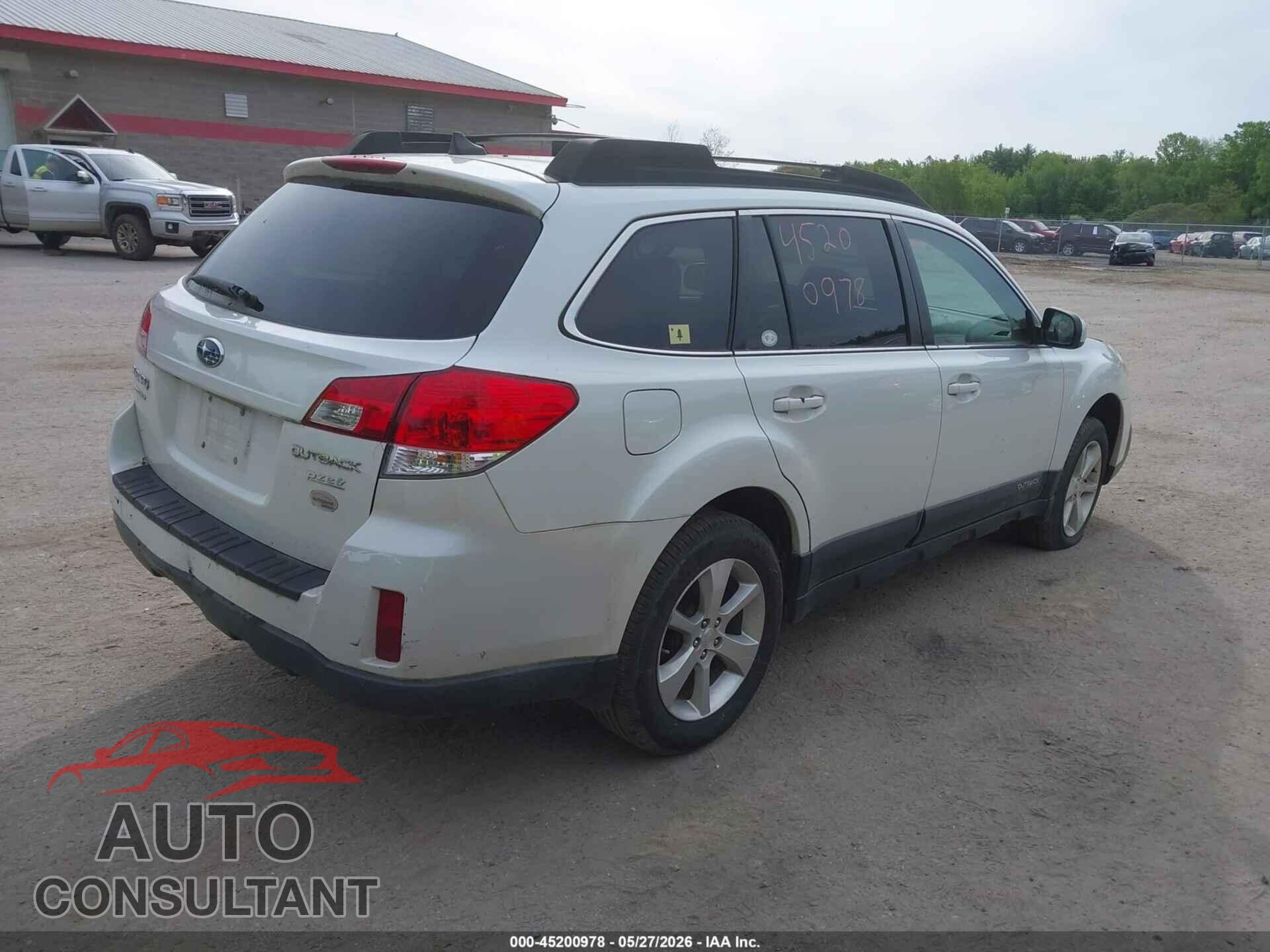 SUBARU OUTBACK 2013 - 4S4BRBKC3D3292261