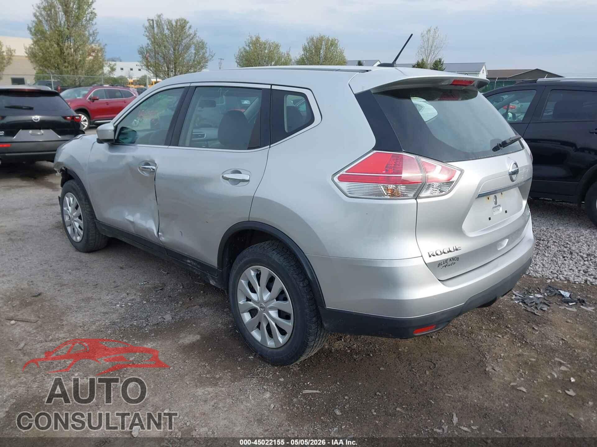 NISSAN ROGUE 2015 - KNMAT2MV9FP551055