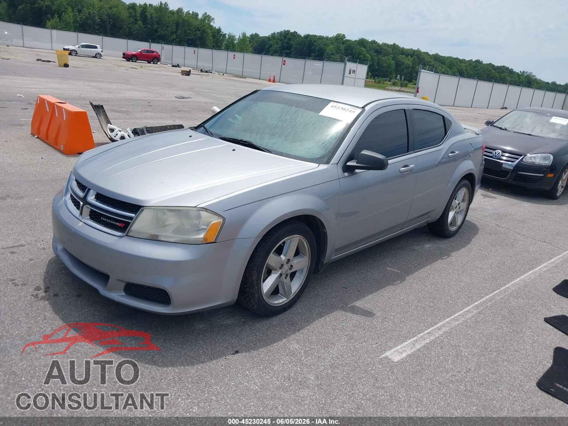 DODGE AVENGER 2013 - 1C3CDZAB0DN702970