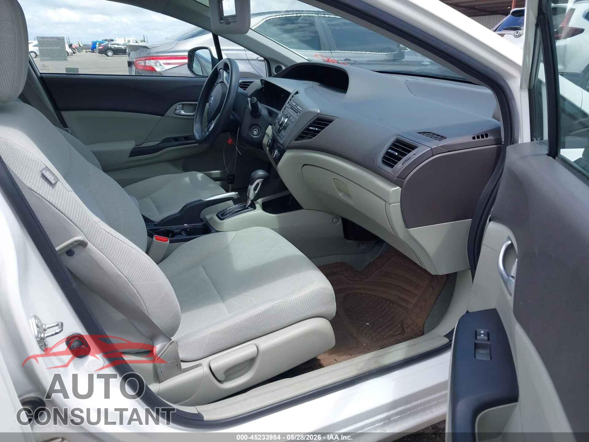 HONDA CIVIC 2012 - 2HGFB2F85CH524405