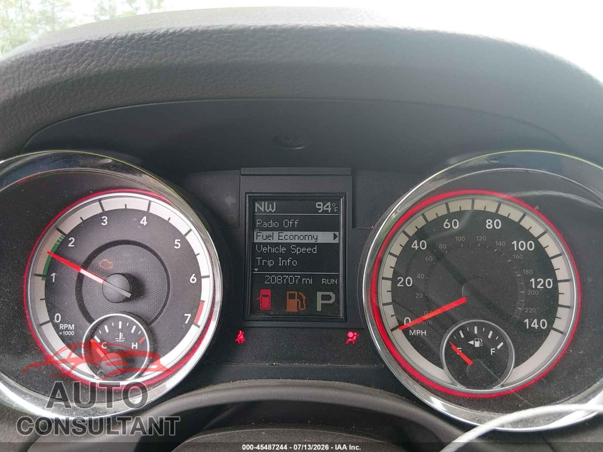 DODGE DURANGO 2013 - 1C4RDHDGXDC700016