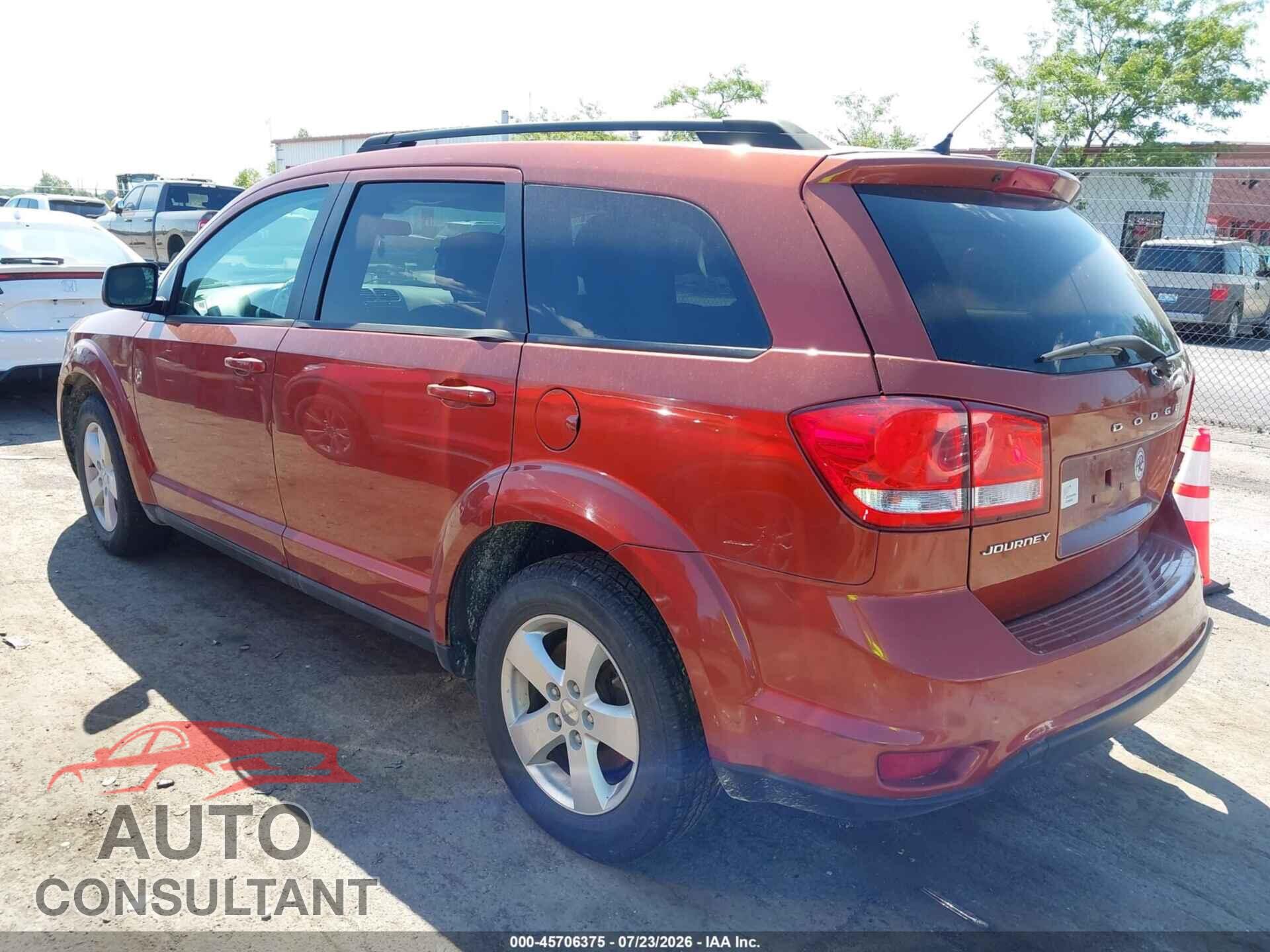 DODGE JOURNEY 2012 - 3C4PDCBB7CT368878