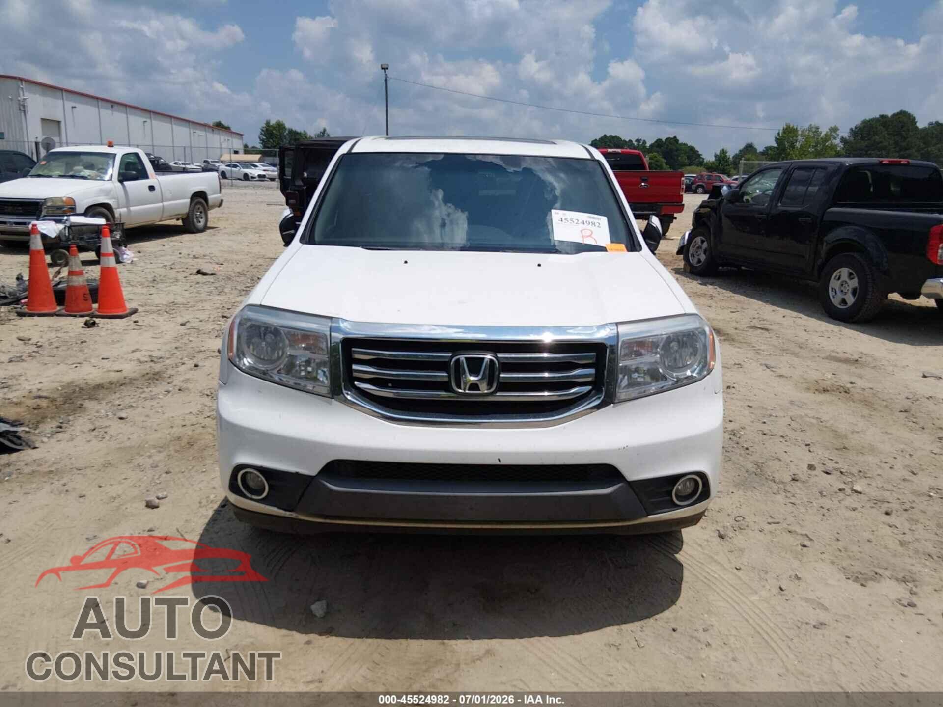 HONDA PILOT 2012 - 5FNYF3H59CB038710
