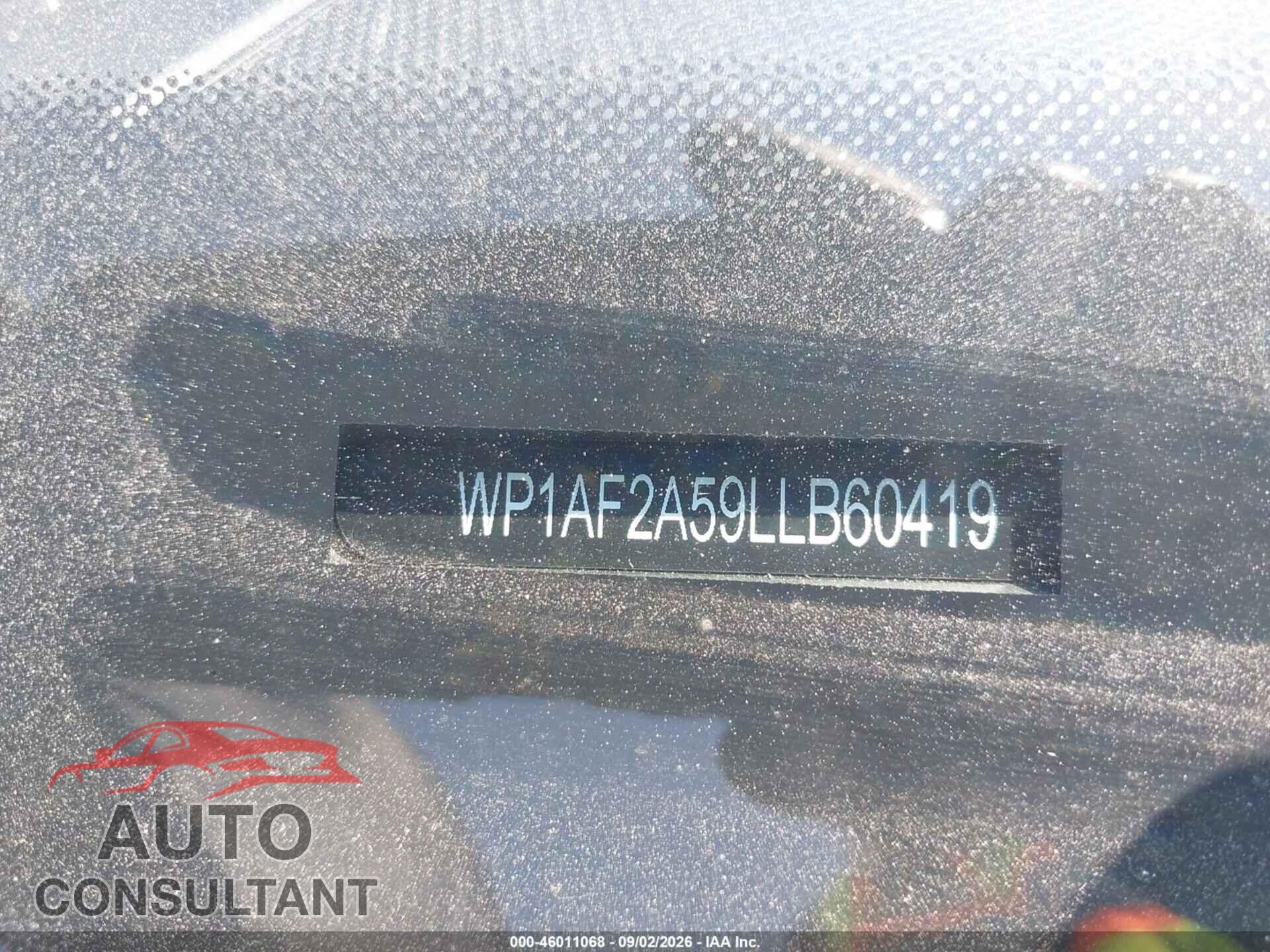 PORSCHE MACAN 2020 - WP1AF2A59LLB60419