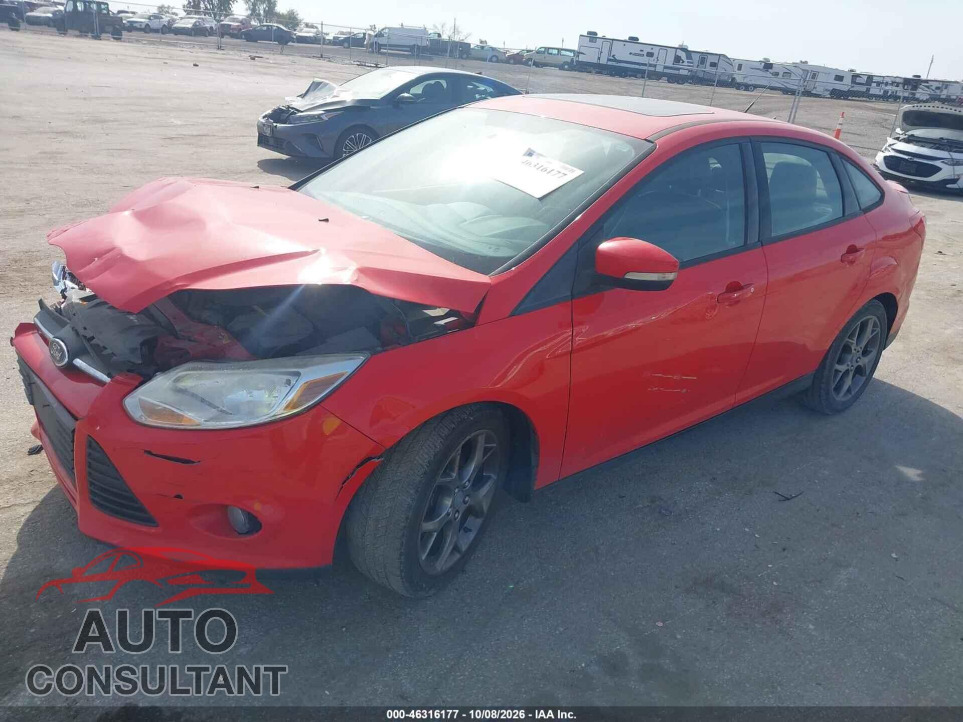 FORD FOCUS 2013 - 1FADP3F23DL201473