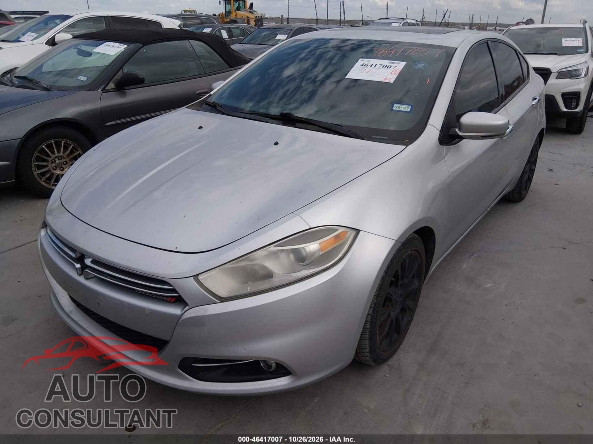 DODGE DART 2013 - 1C3CDFCA3DD200995