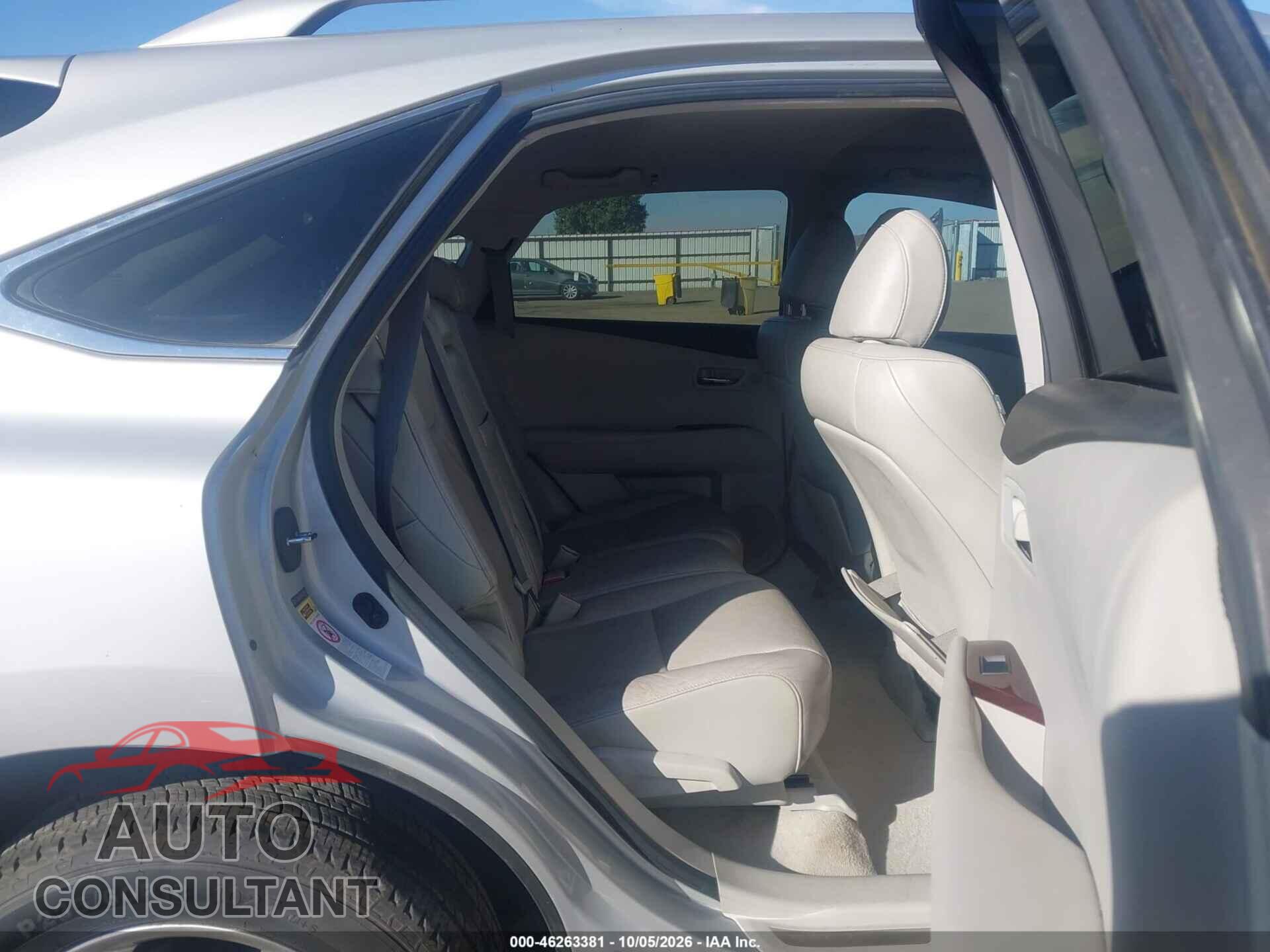 LEXUS RX 350 2010 - 2T2BK1BA2AC030666