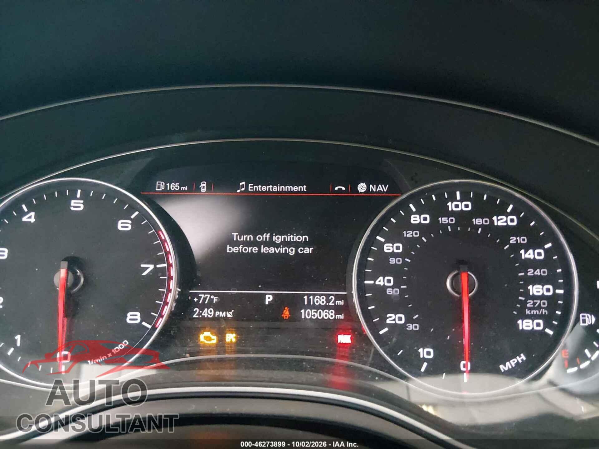 AUDI A6 2013 - WAUJGAFC8DN005489