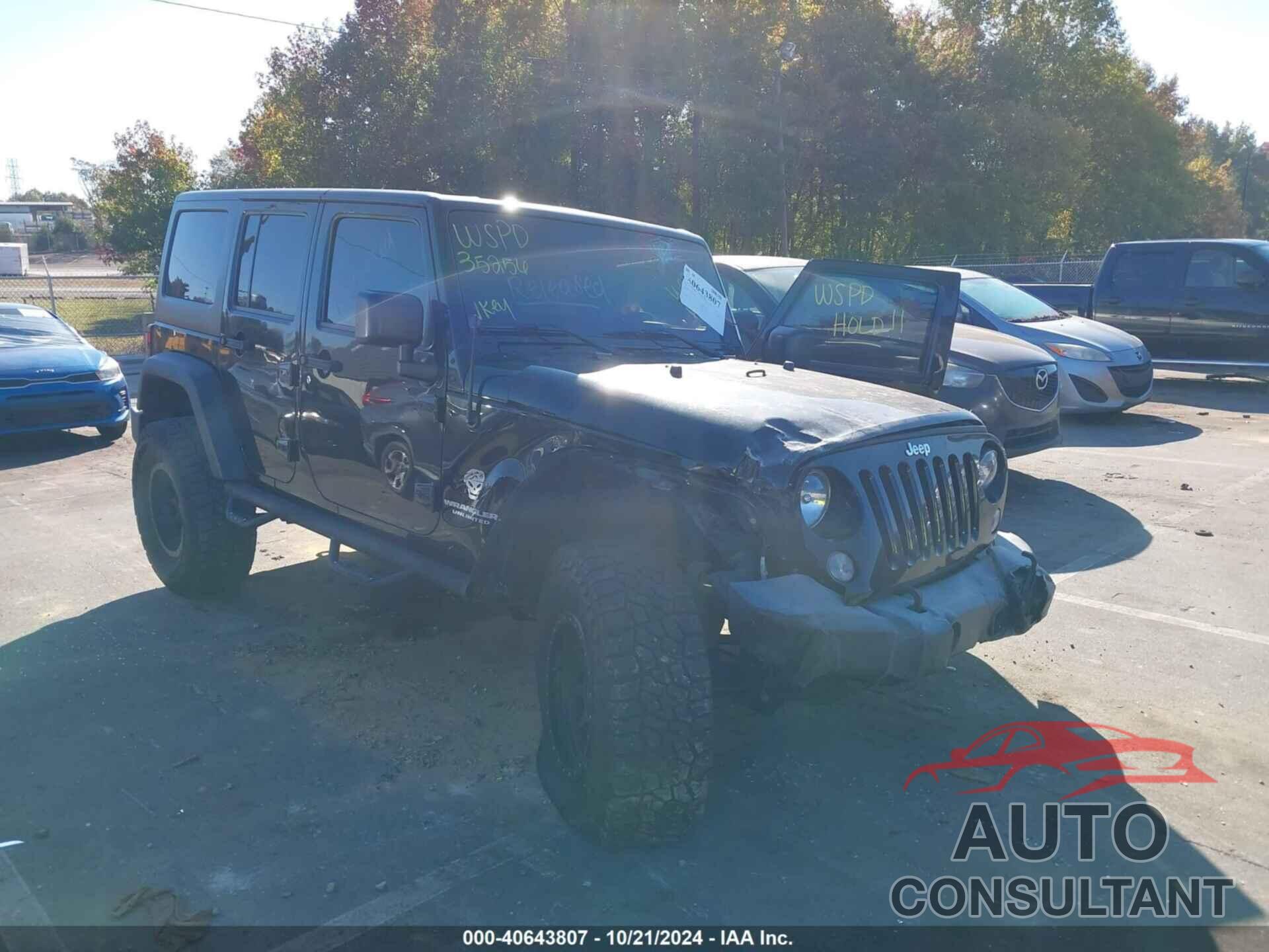 JEEP WRANGLER UNLIMITED 2017 - 1C4BJWDG6HL540690