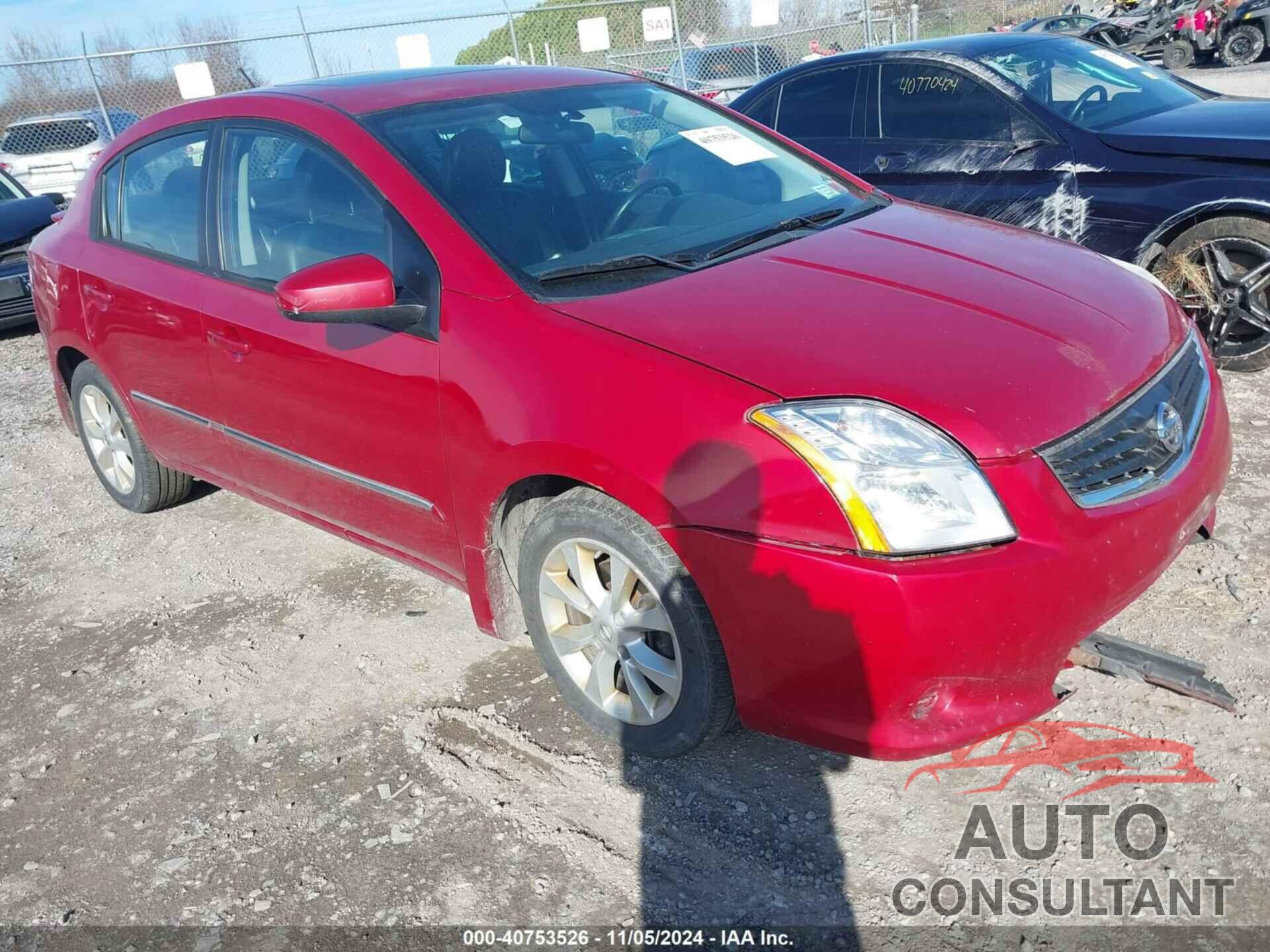 NISSAN SENTRA 2012 - 3N1AB6AP0CL697323