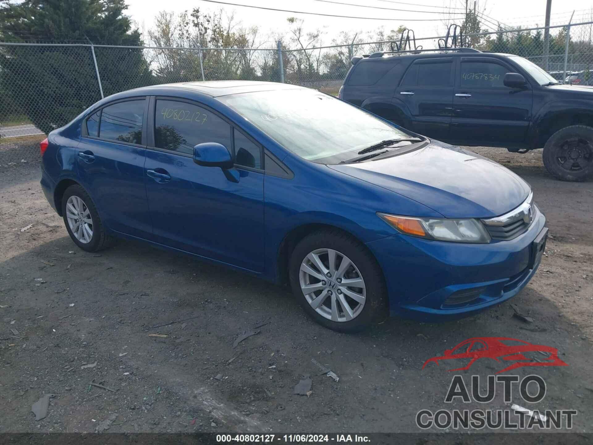 HONDA CIVIC 2012 - 19XFB2F87CE029035