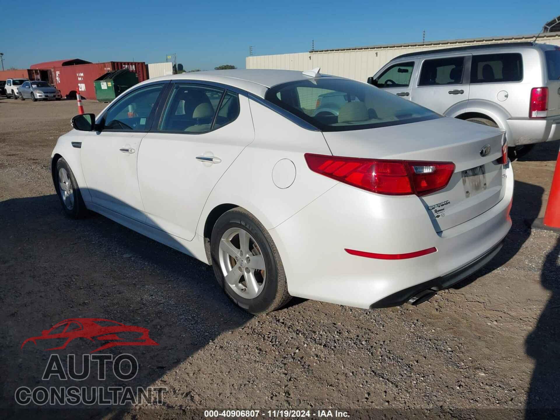 KIA OPTIMA 2015 - KNAGM4A72F5642377