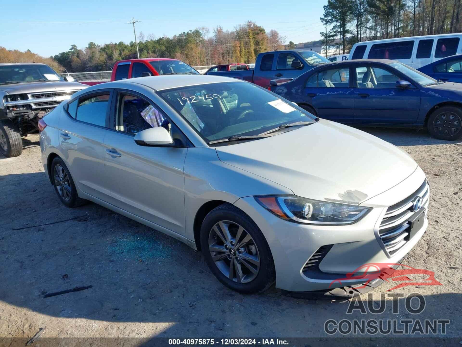 HYUNDAI ELANTRA 2017 - 5NPD84LF8HH158196