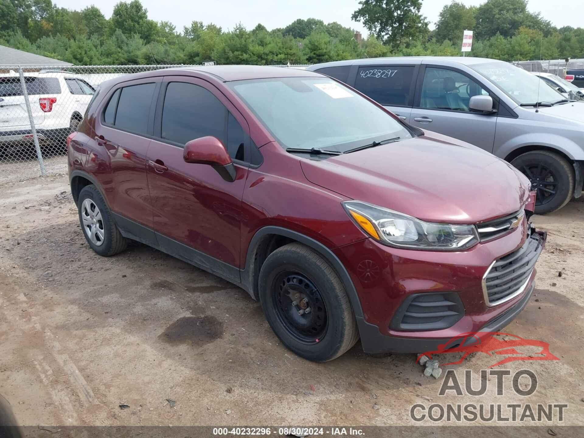 CHEVROLET TRAX 2017 - 3GNCJKSB6HL234704