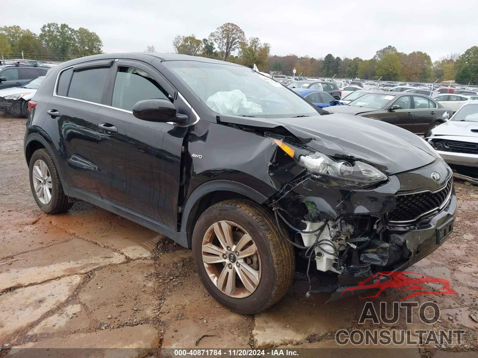 KIA SPORTAGE 2017 - KNDPMCAC3H7291478