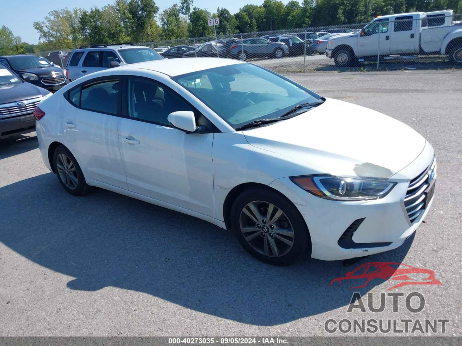 HYUNDAI ELANTRA 2018 - 5NPD84LF4JH328513