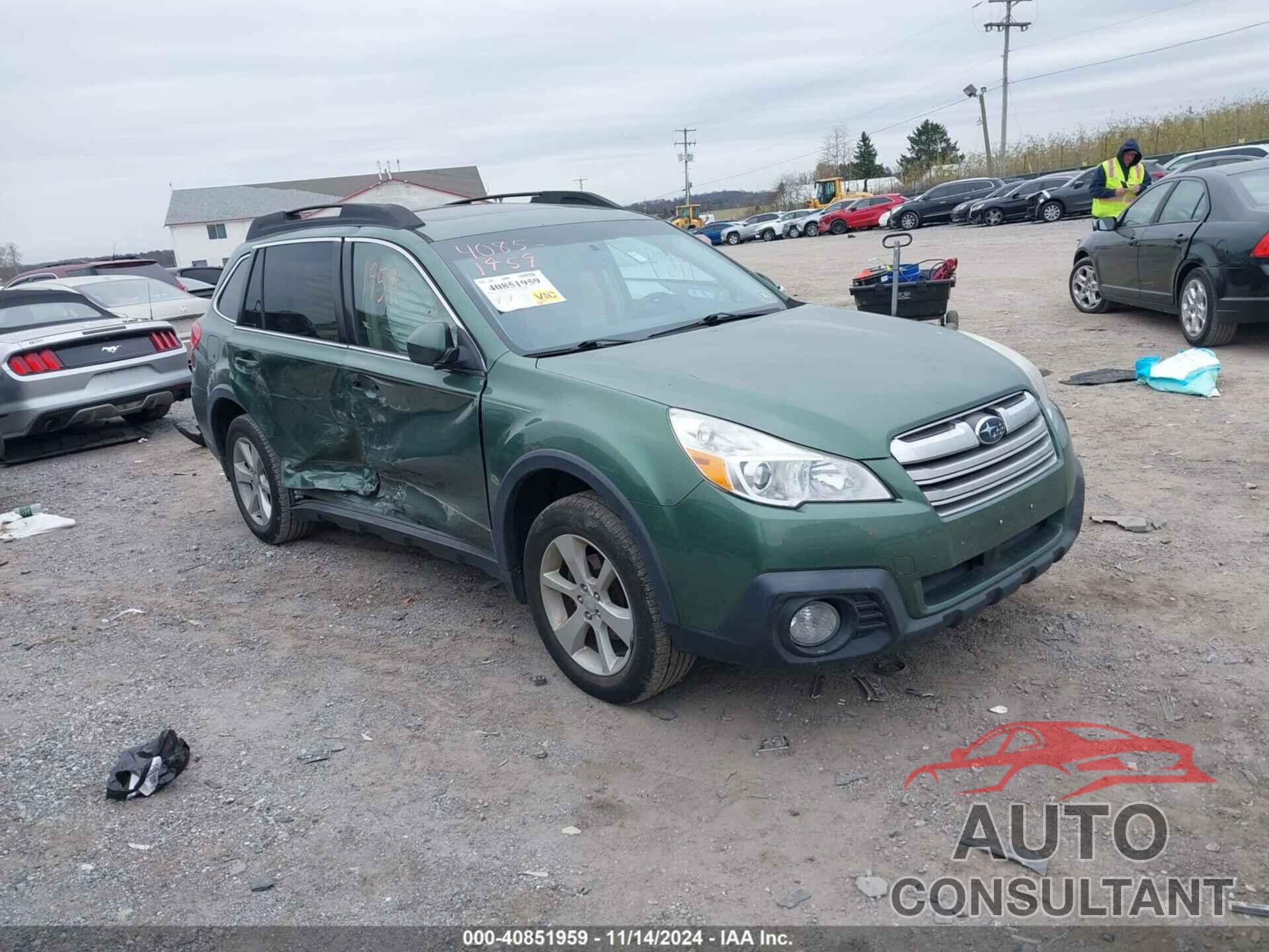 SUBARU OUTBACK 2013 - 4S4BRBGC9D3216293