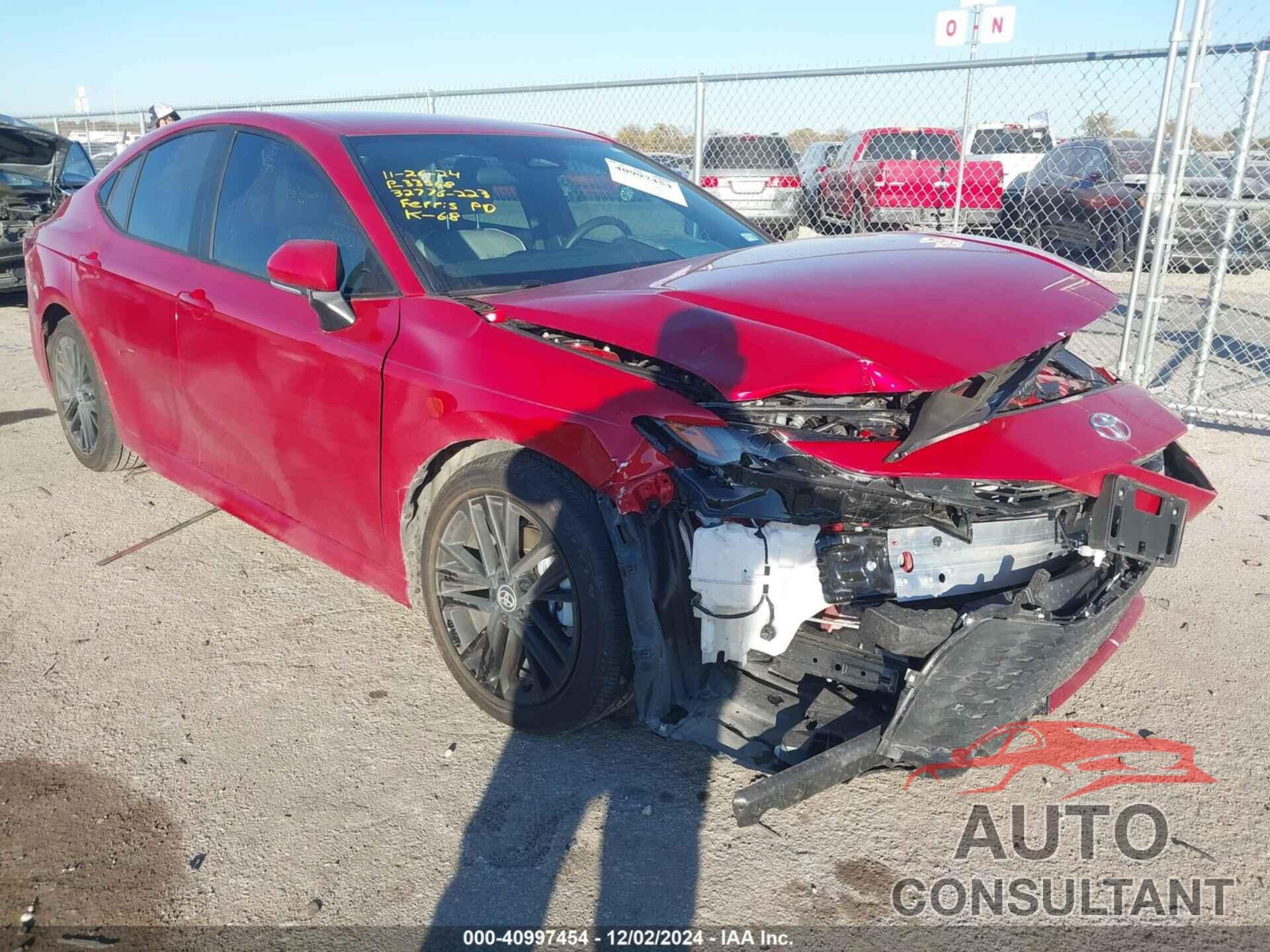 TOYOTA CAMRY 2025 - 4T1DAACK7SU025955
