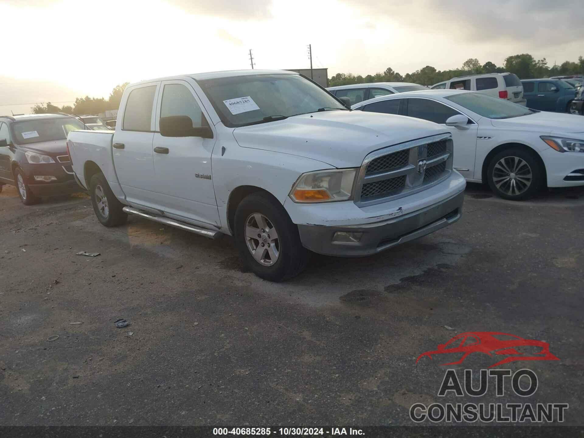 DODGE RAM 1500 2010 - 1D7RB1CP9AS109651