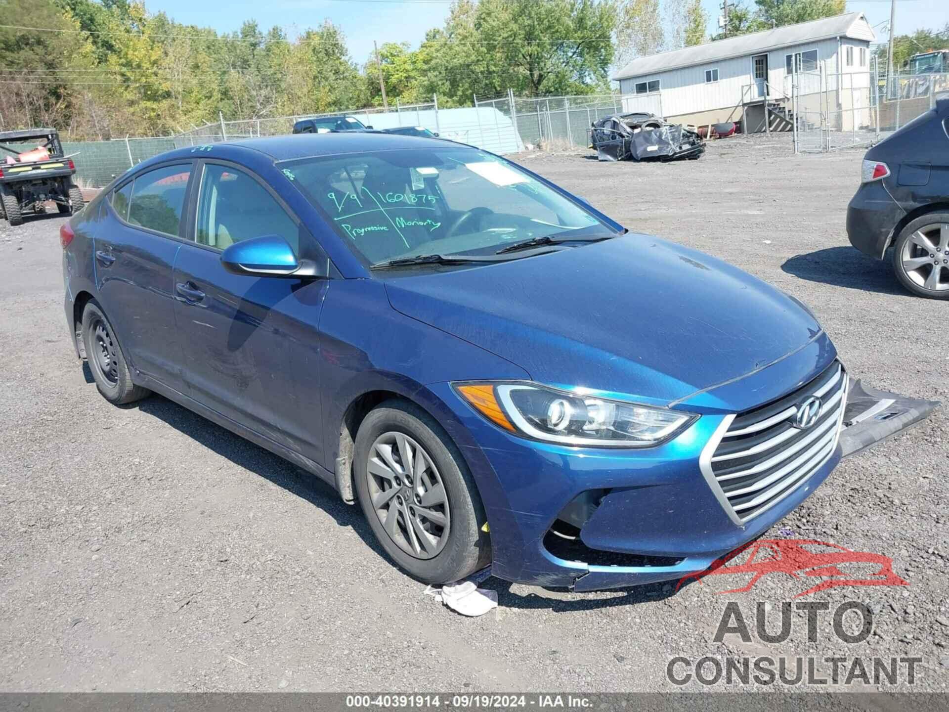 HYUNDAI ELANTRA 2018 - 5NPD74LFXJH288781