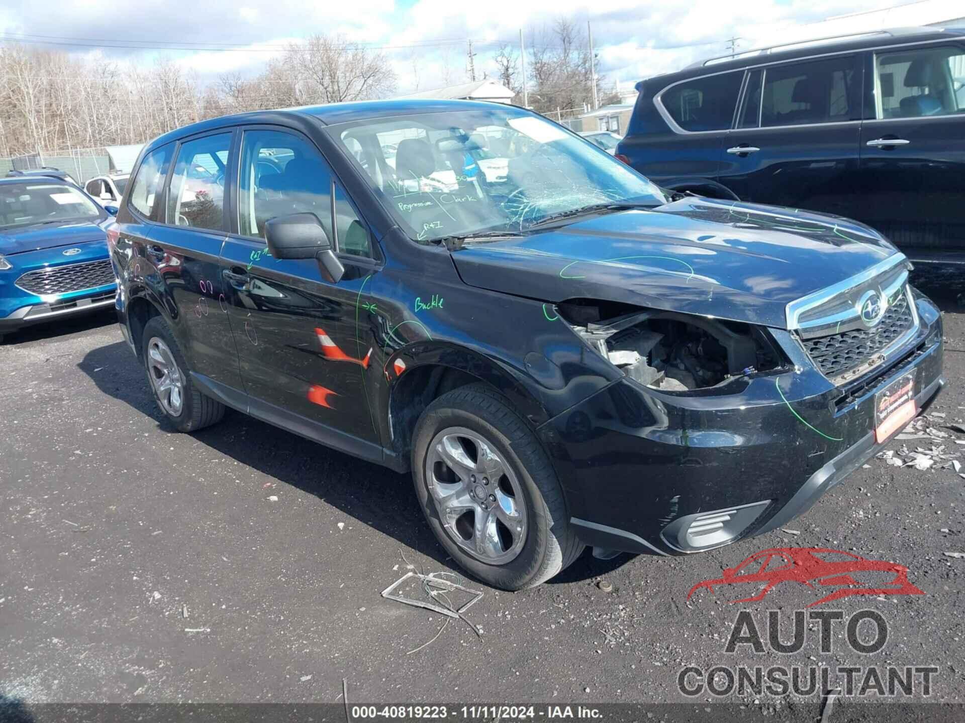 SUBARU FORESTER 2016 - JF2SJAAC5GH446601