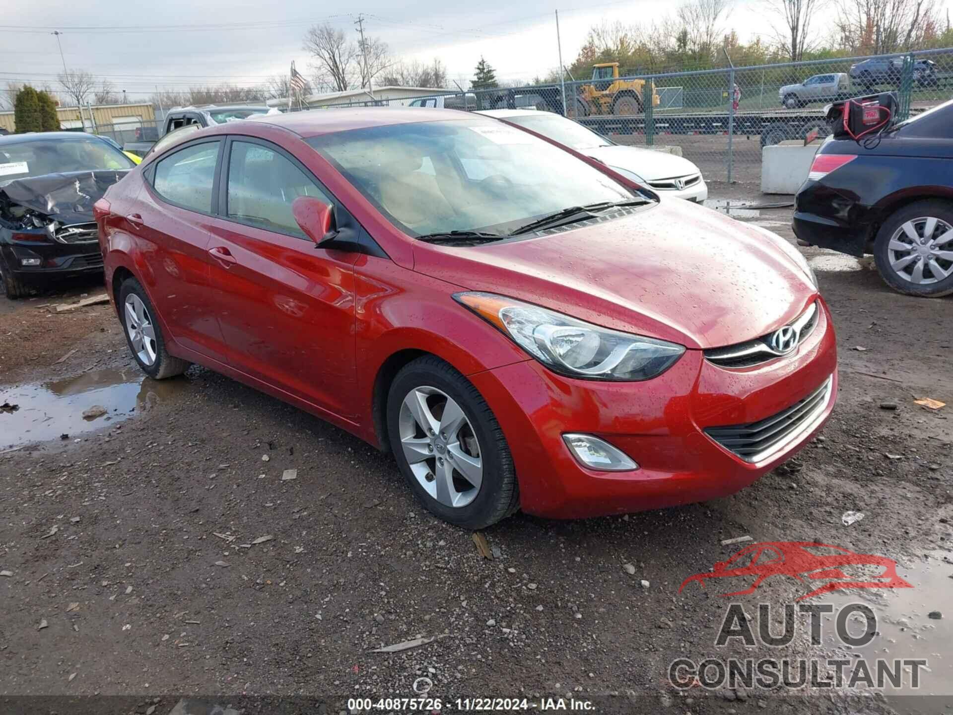 HYUNDAI ELANTRA 2013 - 5NPDH4AE6DH176765