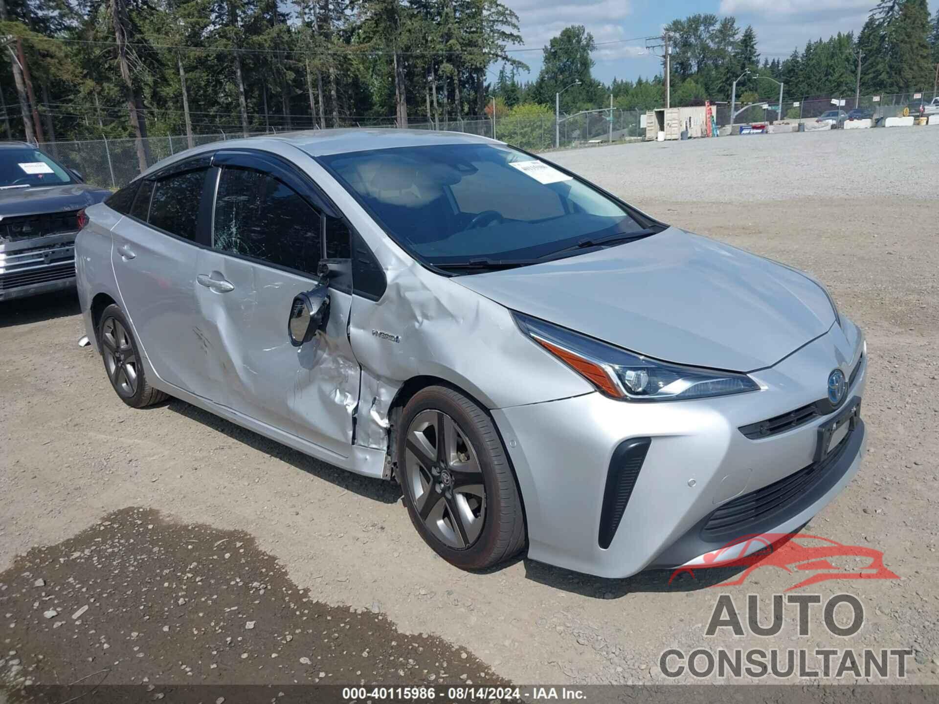 TOYOTA PRIUS 2021 - JTDKAMFU9M3139832