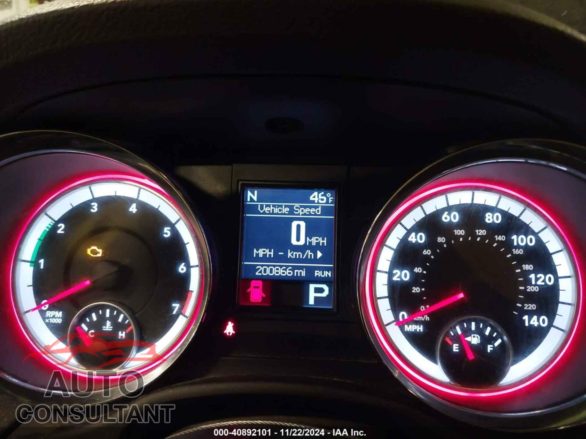 DODGE DURANGO 2013 - 1C4RDJAG9DC601490