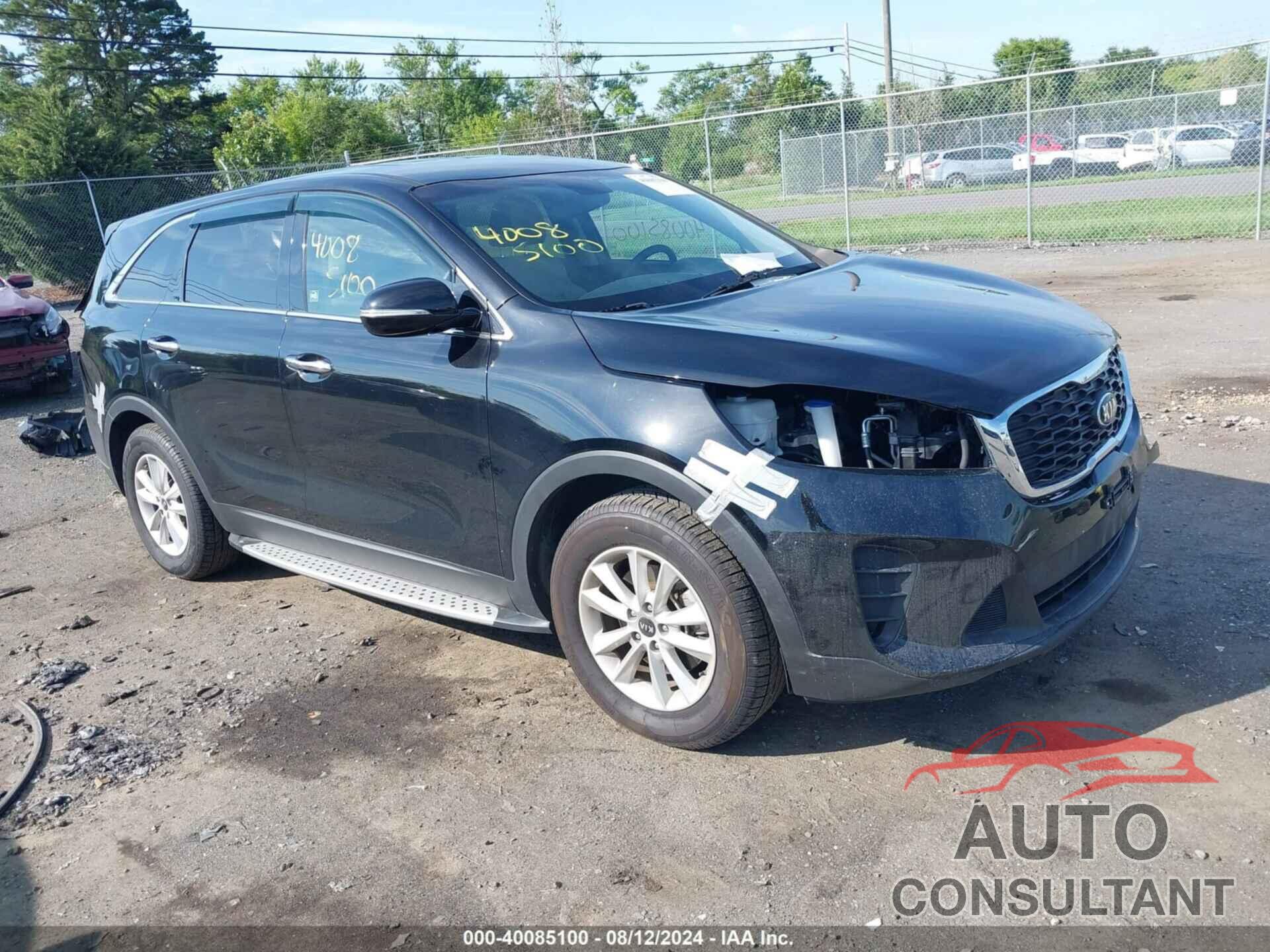 KIA SORENTO 2019 - 5XYPG4A38KG511642