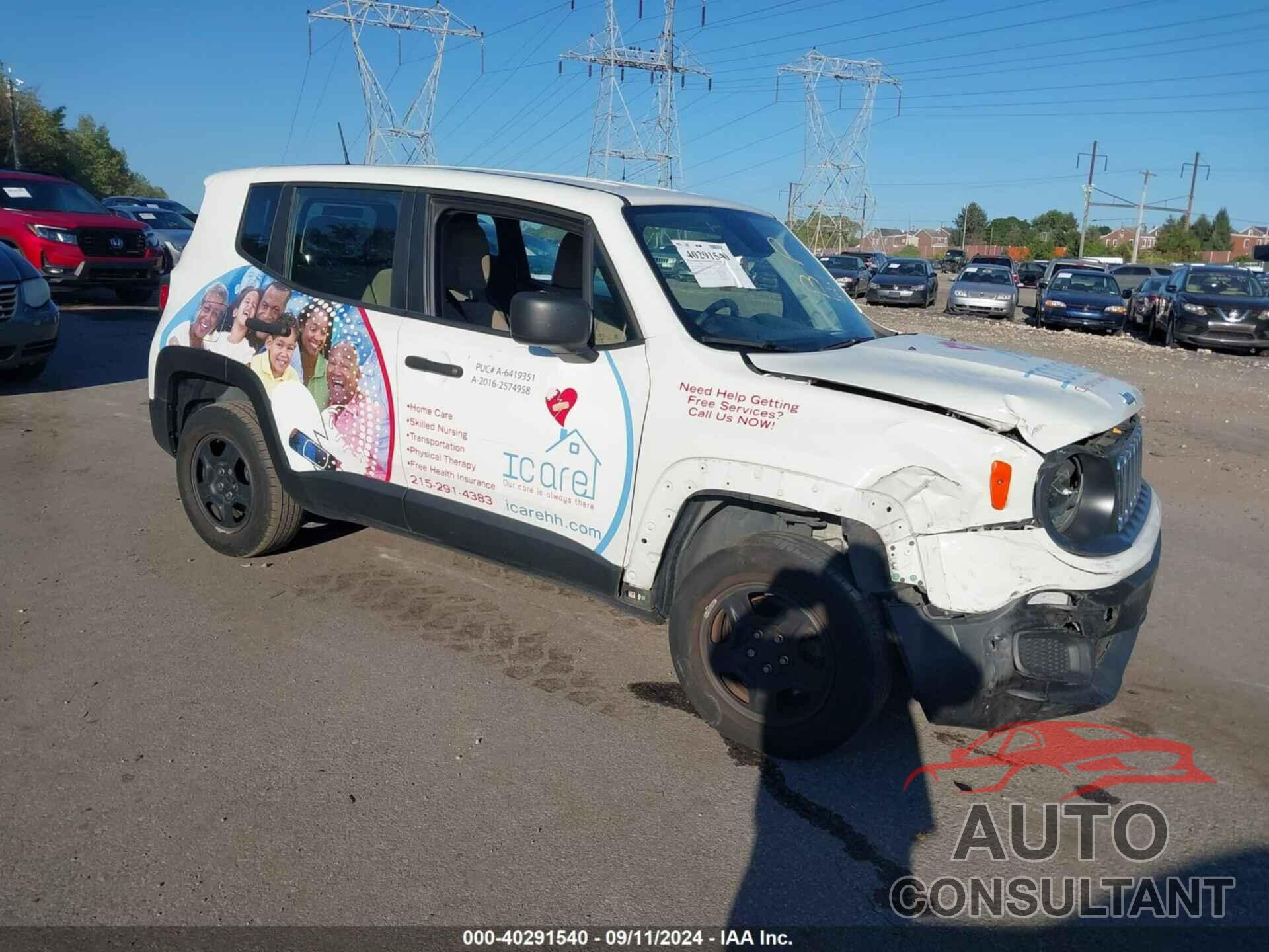 JEEP RENEGADE 2018 - ZACCJBAB9JPJ43401