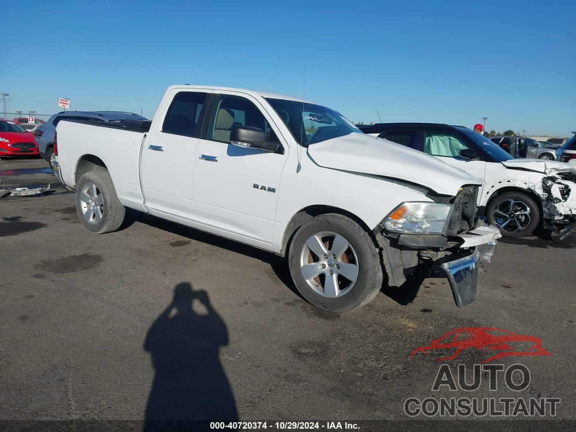 DODGE RAM 1500 2010 - 1D7RB1GP6AS142102