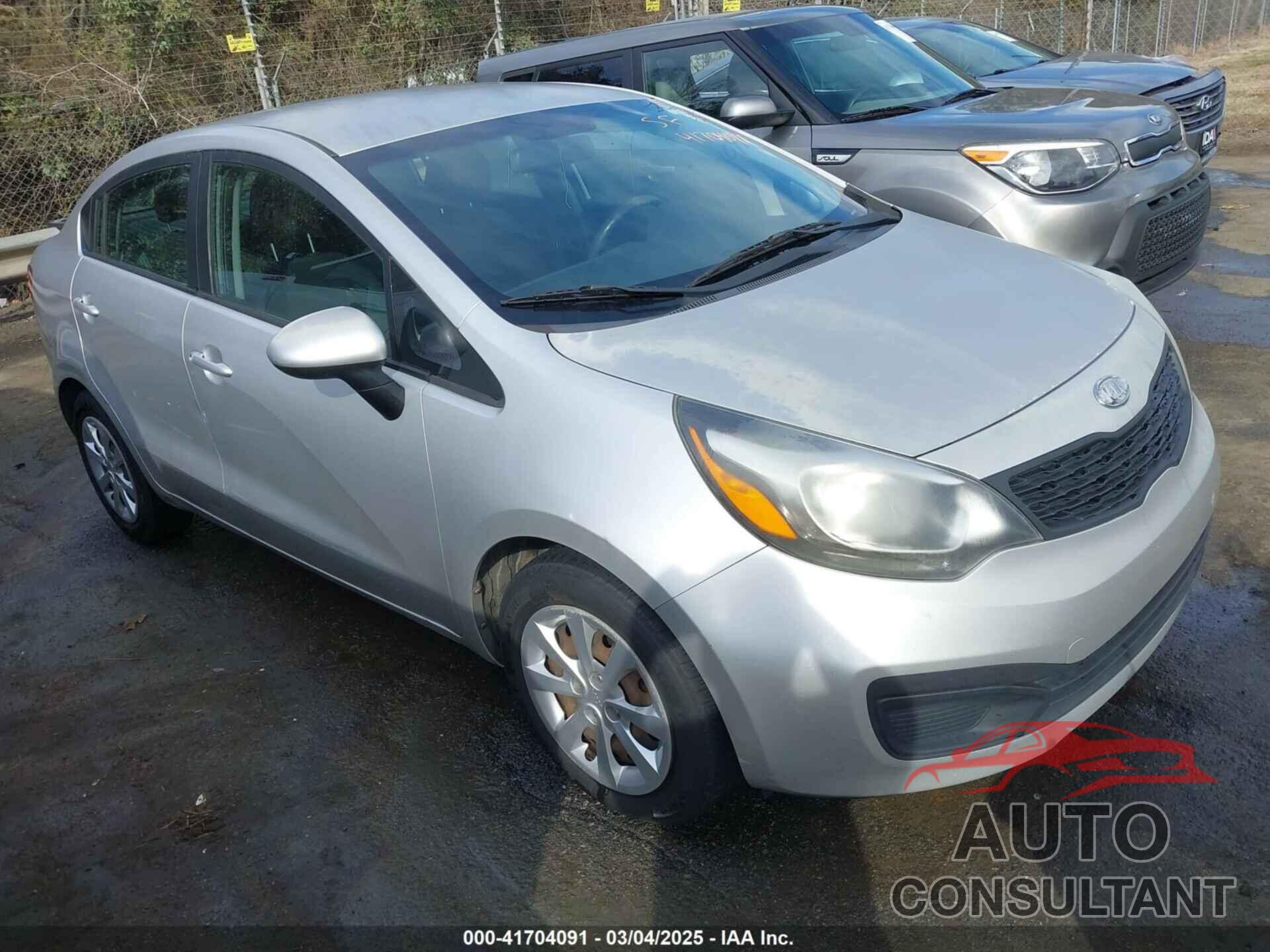 KIA RIO 2012 - KNADM4A31C6071650