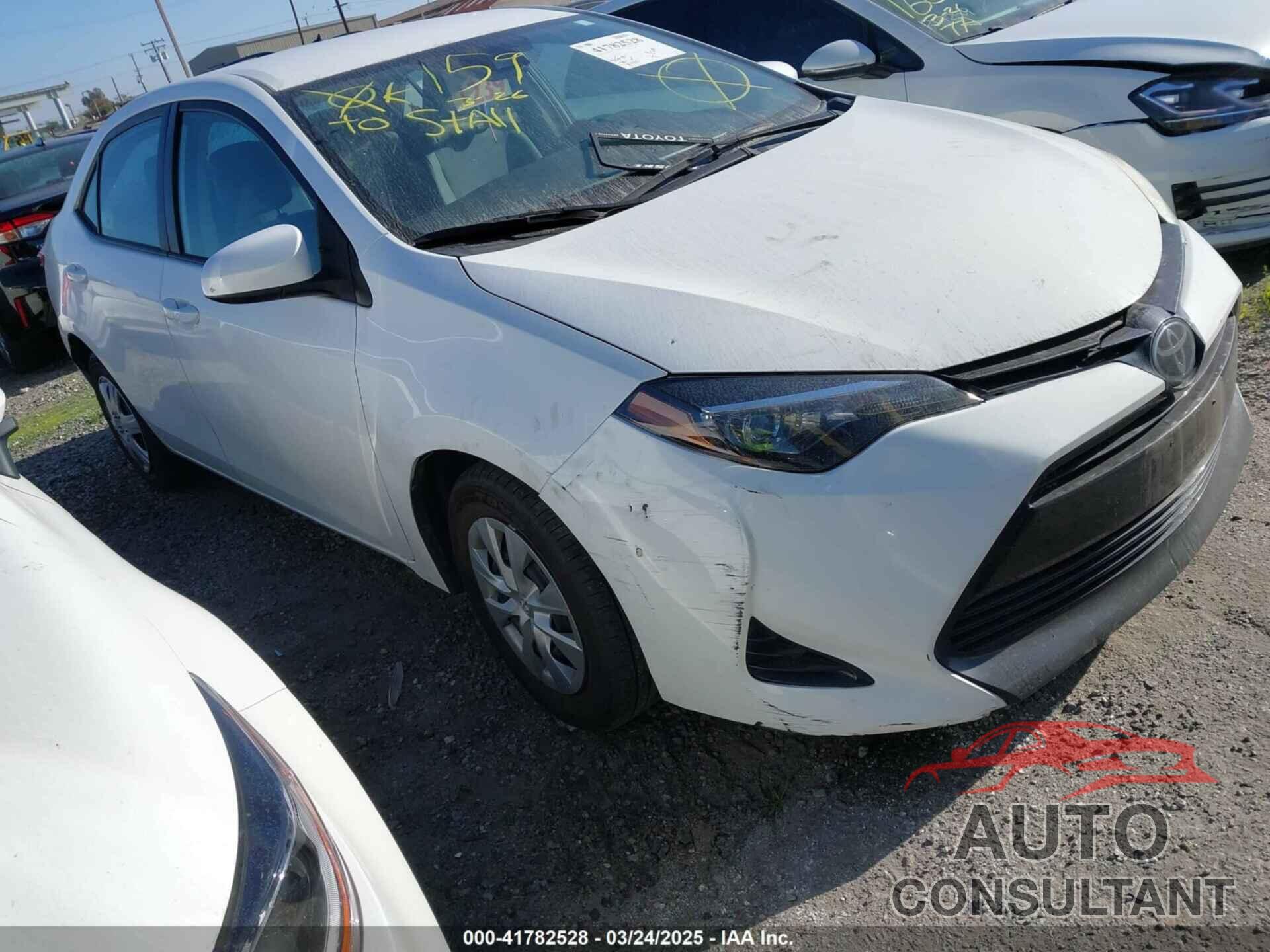 TOYOTA COROLLA 2017 - 5YFBURHE9HP698966