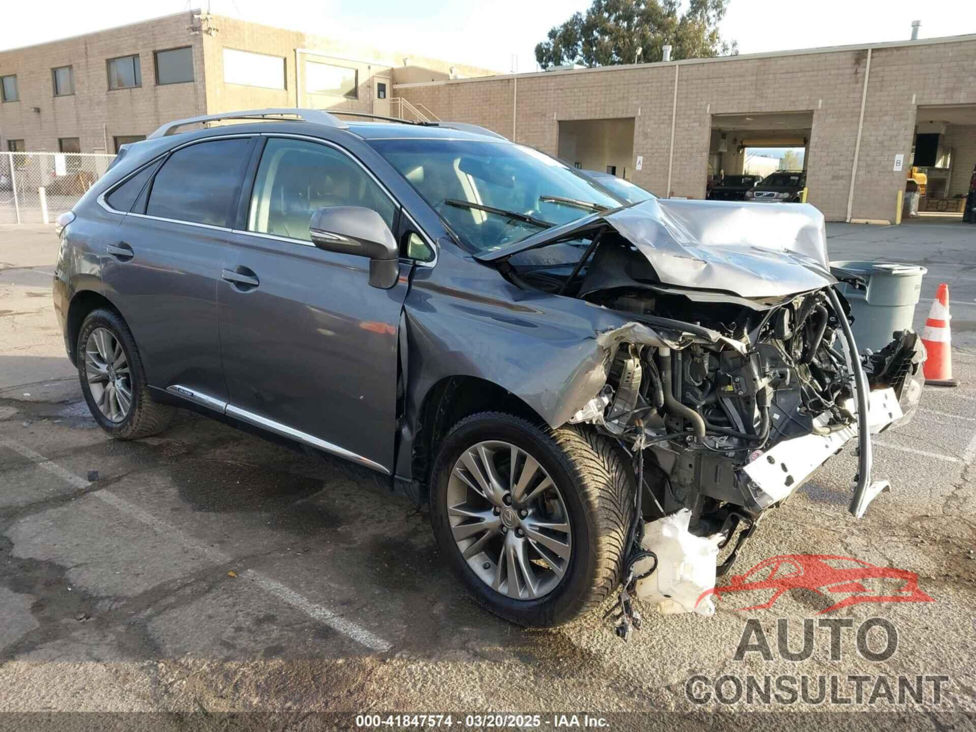 LEXUS RX 450H 2013 - JTJBC1BA3D2057988