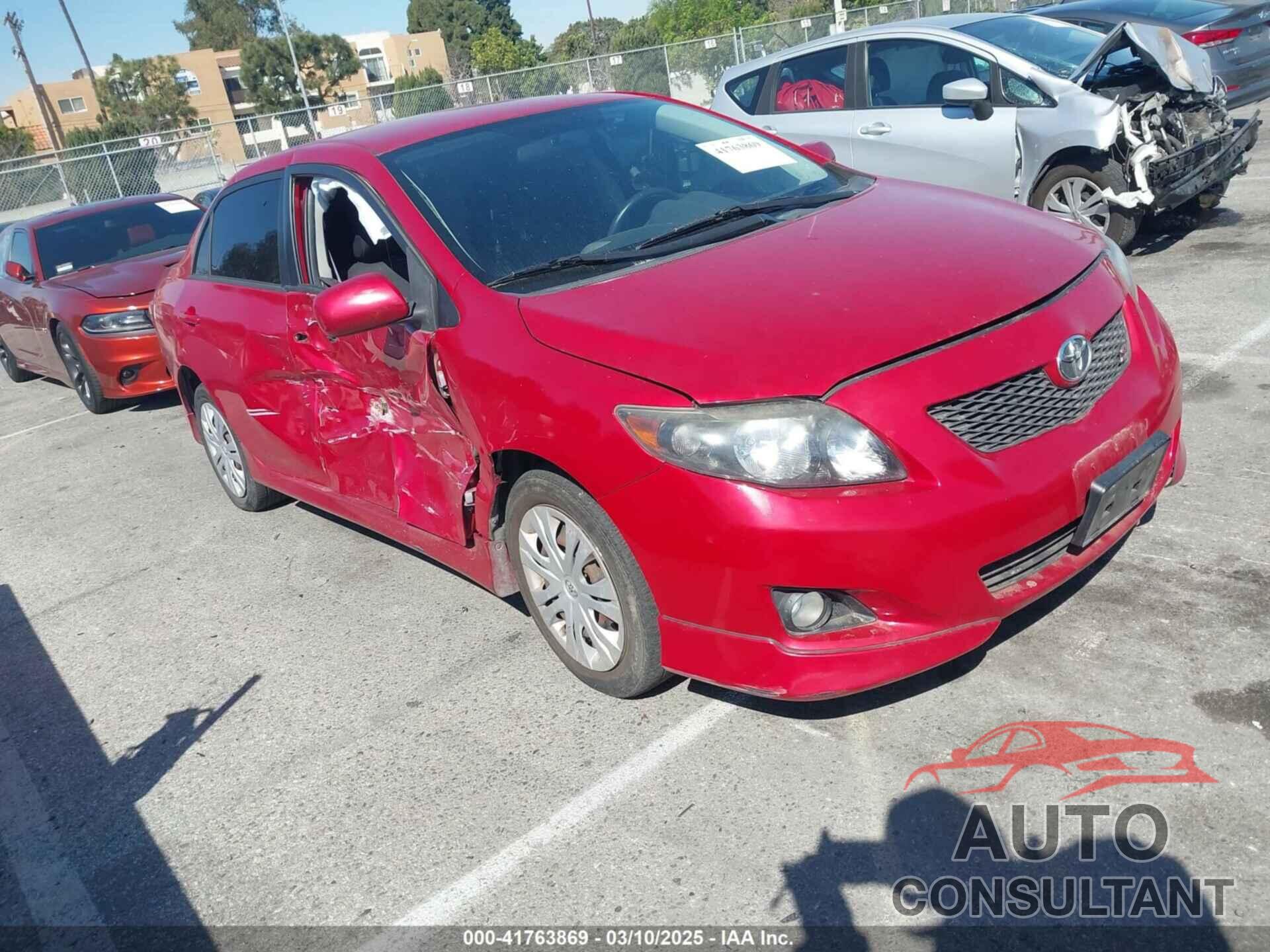 TOYOTA COROLLA 2009 - 1NXBU40E59Z081868