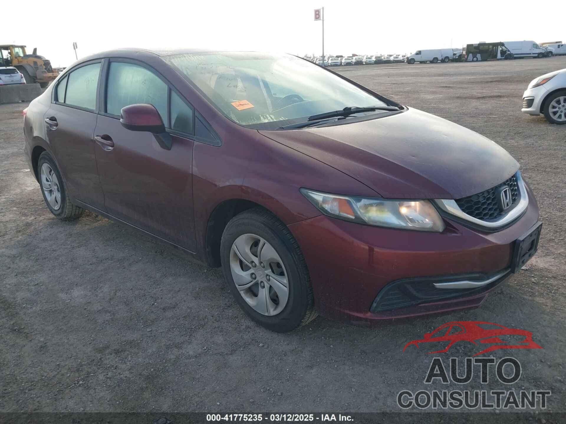 HONDA CIVIC 2013 - 19XFB2F53DE281453