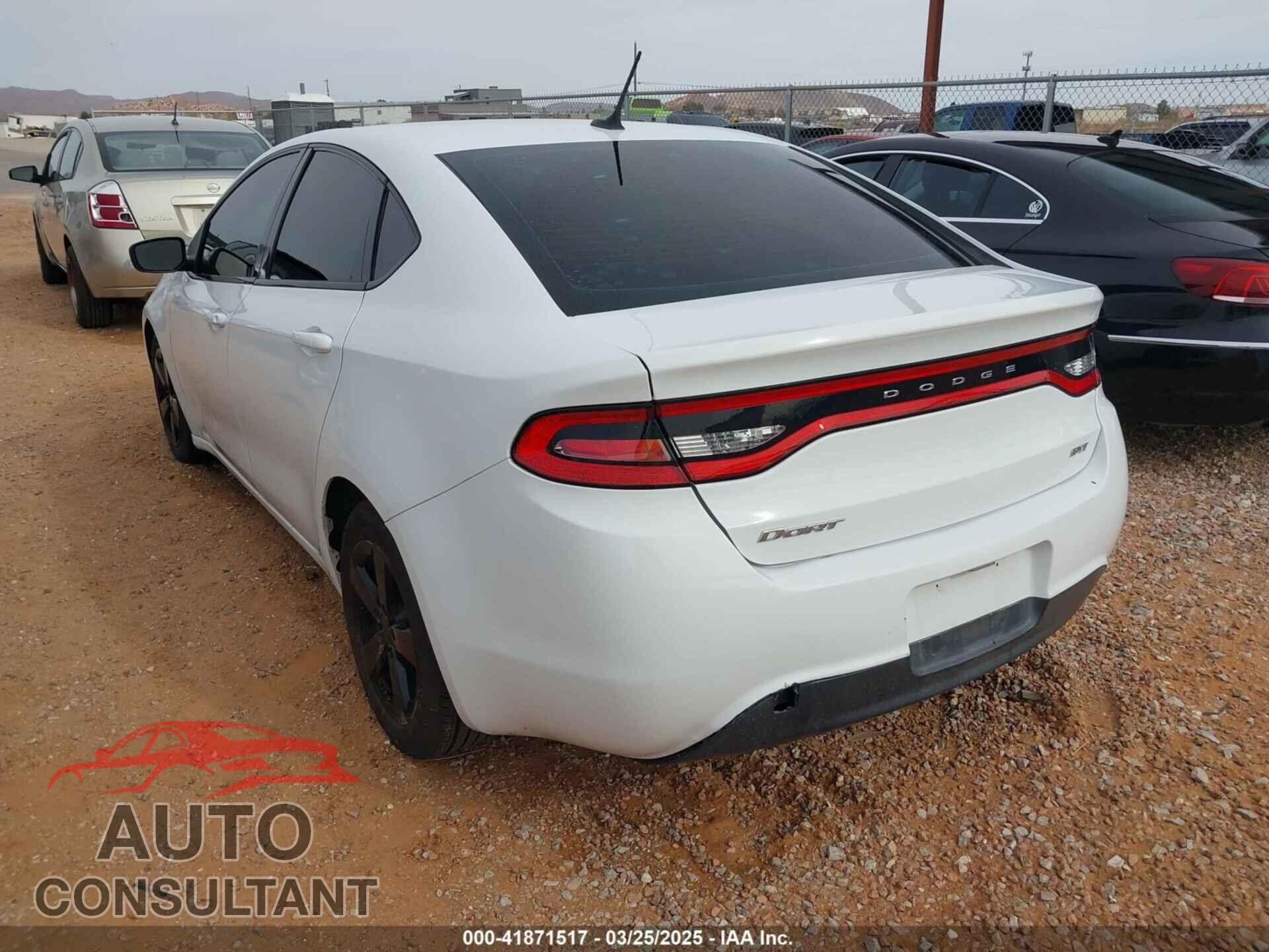 DODGE DART 2015 - 1C3CDFBB8FD390323
