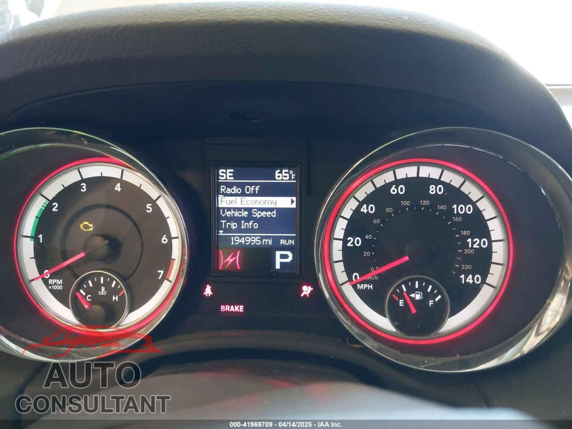 DODGE DURANGO 2012 - 1C4RDHAG4CC110655