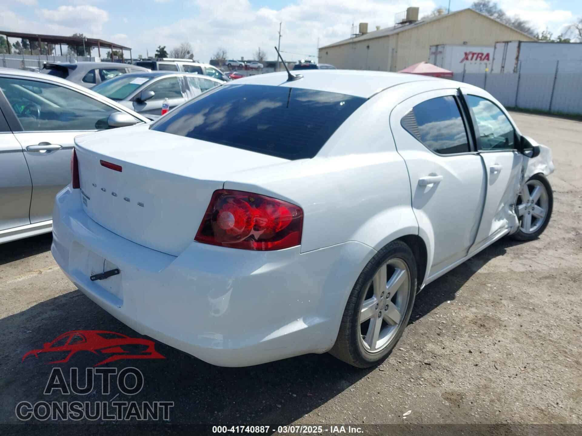 DODGE AVENGER 2013 - 1C3CDZAB8DN643585
