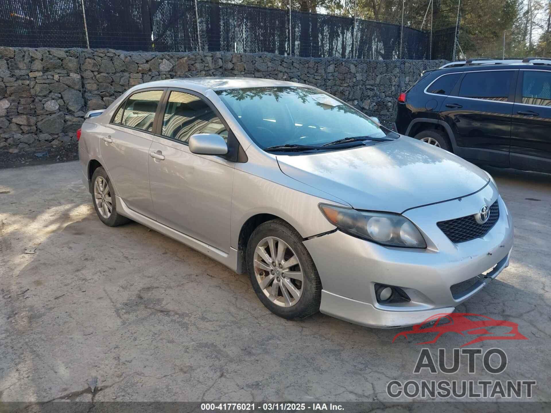 TOYOTA COROLLA 2009 - 2T1BU40E99C090512
