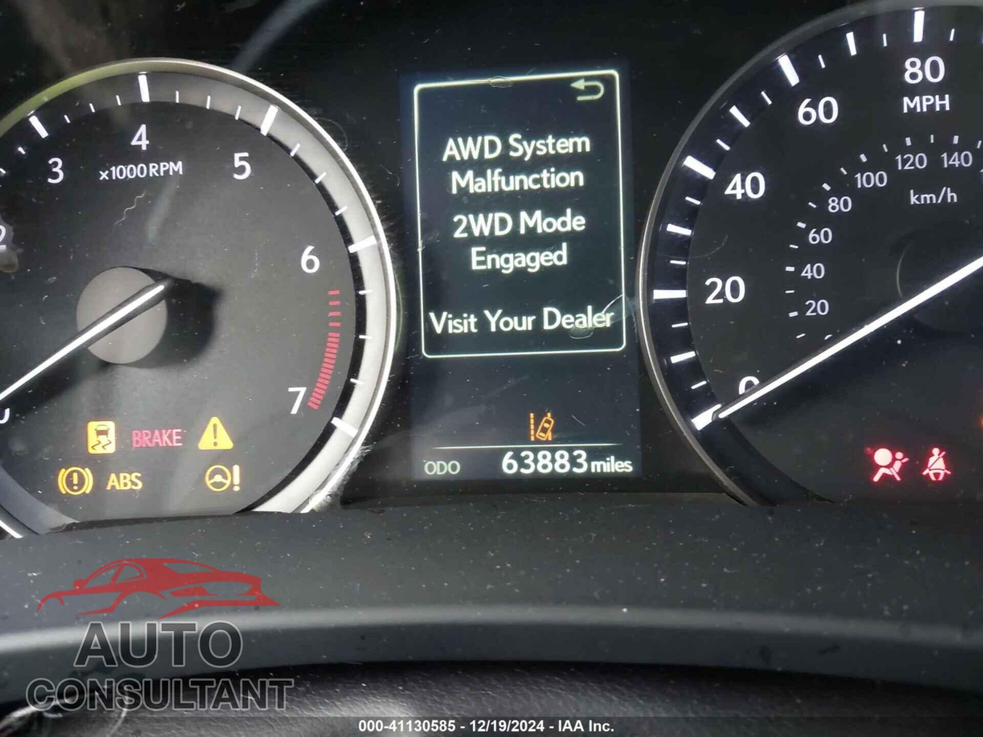 LEXUS RX 350 2017 - 2T2BZMCAXHC063422