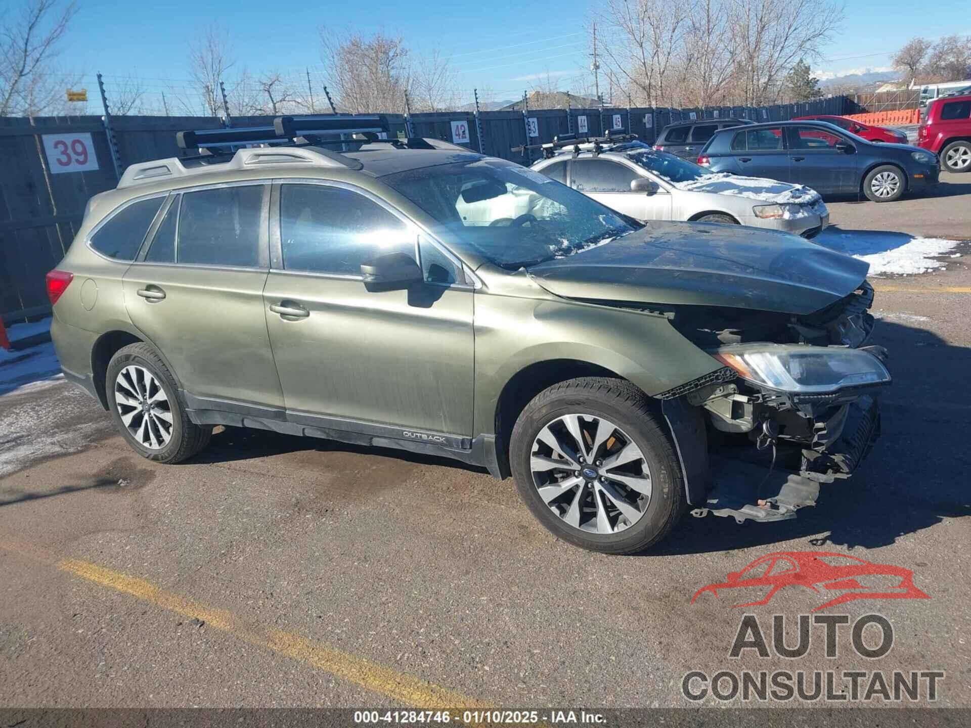SUBARU OUTBACK 2017 - 4S4BSENC3H3322124