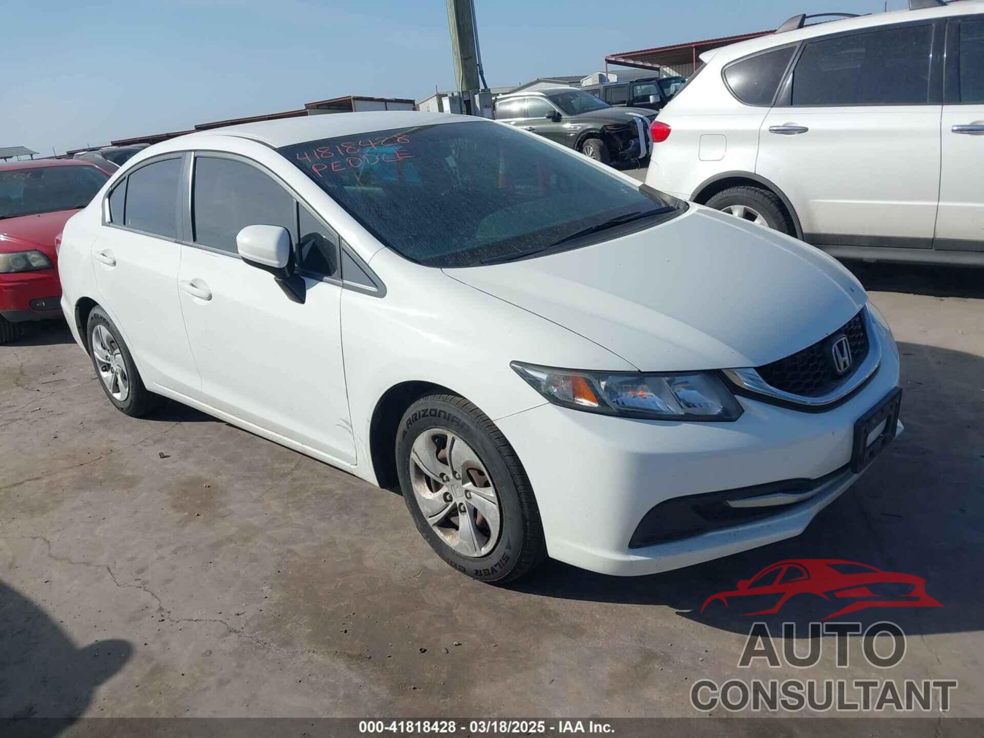 HONDA CIVIC 2014 - 2HGFB2F51EH528704