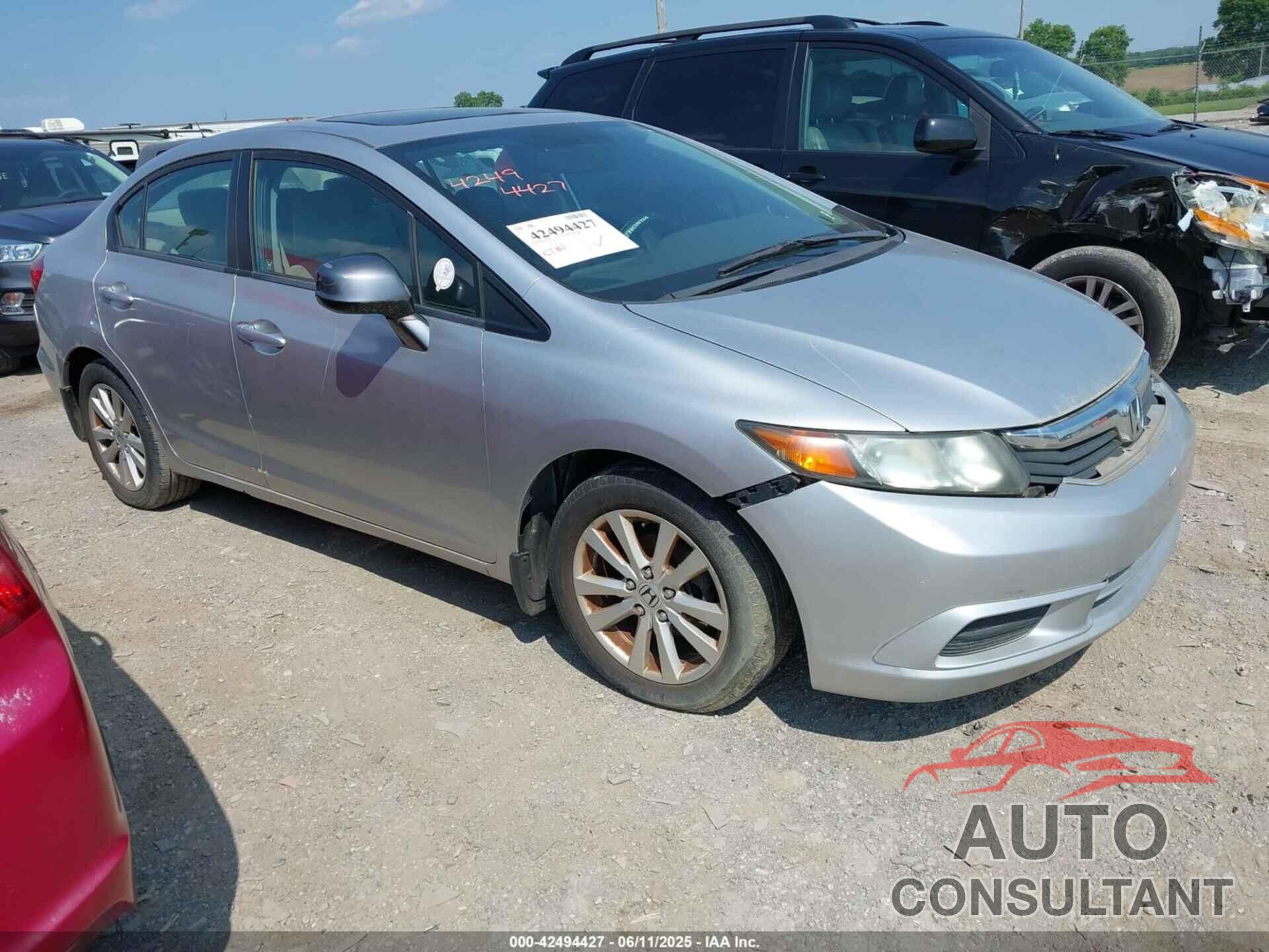HONDA CIVIC 2012 - 19XFB2F80CE351905