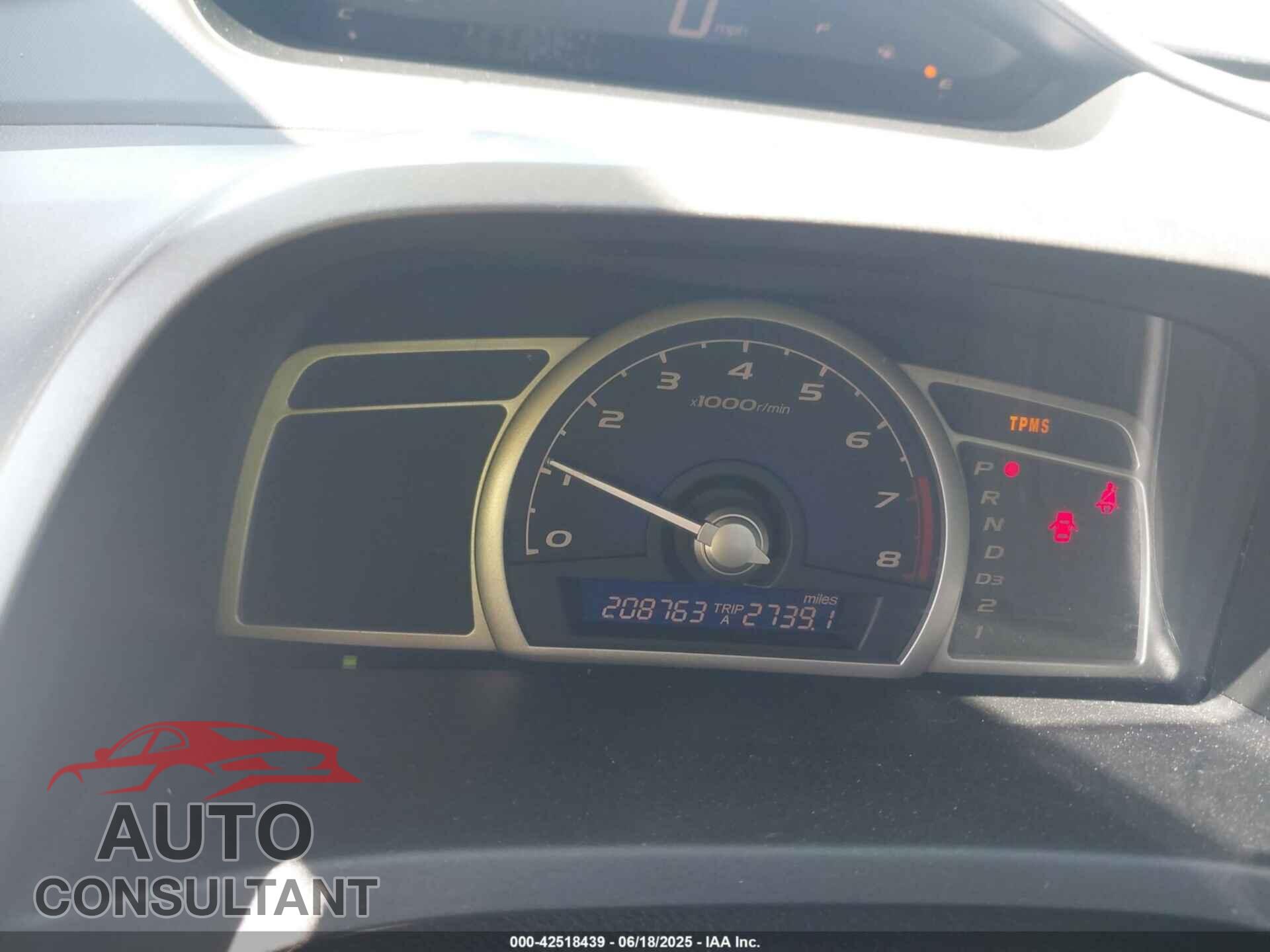 HONDA CIVIC 2011 - 19XFA1F80BE015652