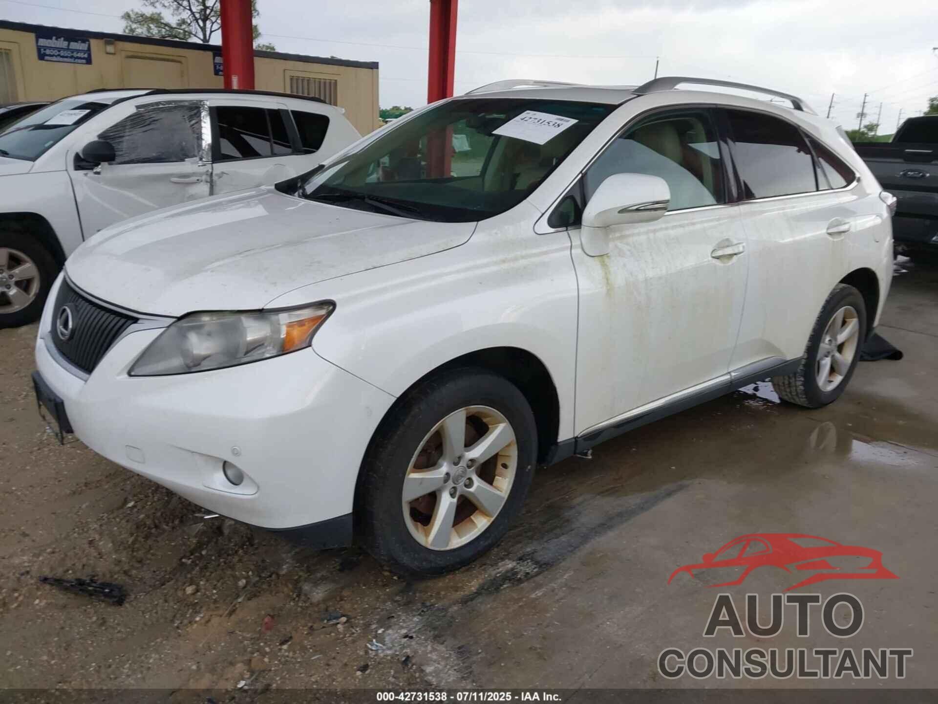 LEXUS RX 350 2010 - 2T2BK1BA5AC009195