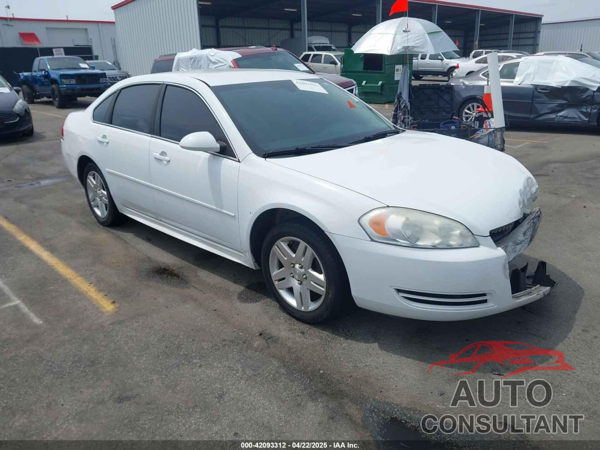 CHEVROLET IMPALA 2012 - 2G1WG5E36C1265190