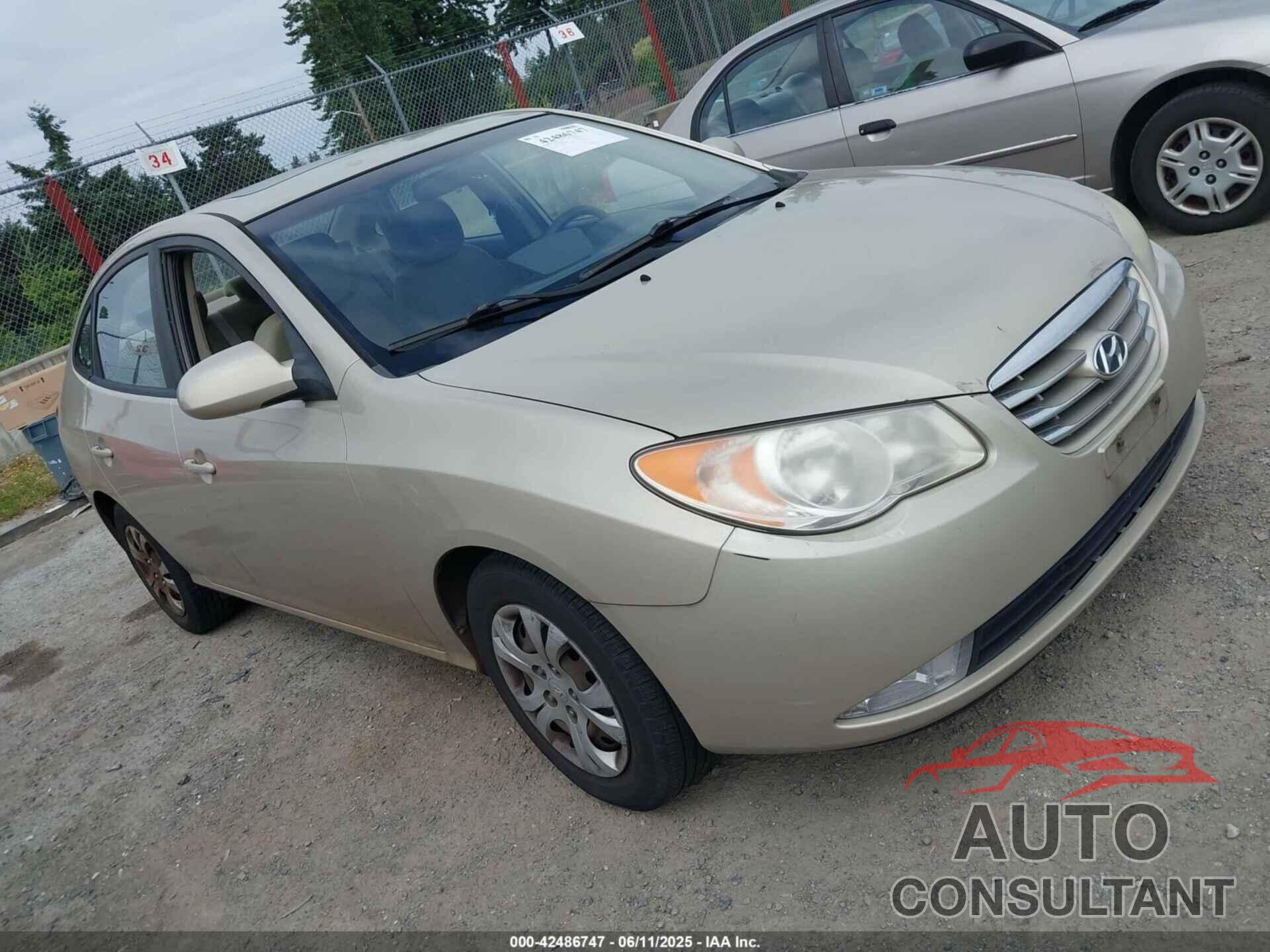 HYUNDAI ELANTRA 2010 - KMHDU4AD0AU075009