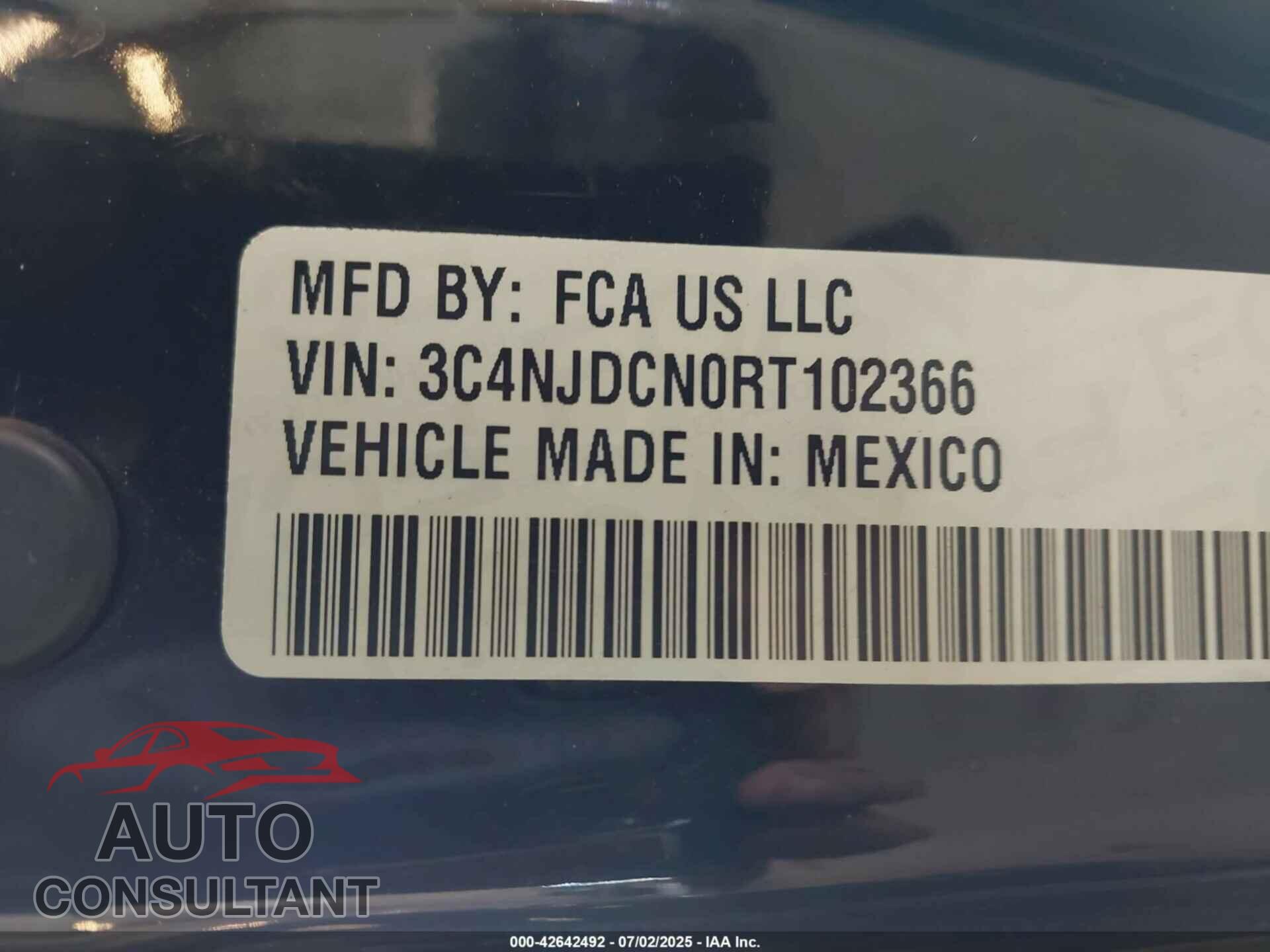 JEEP COMPASS 2024 - 3C4NJDCN0RT102366
